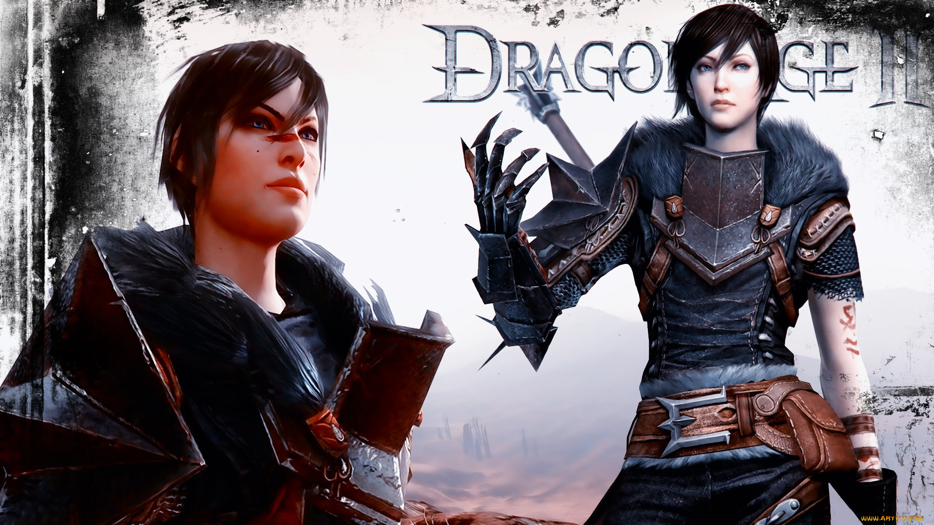 dragon, age, ii, видео, игры, доспехи, девушка-воин