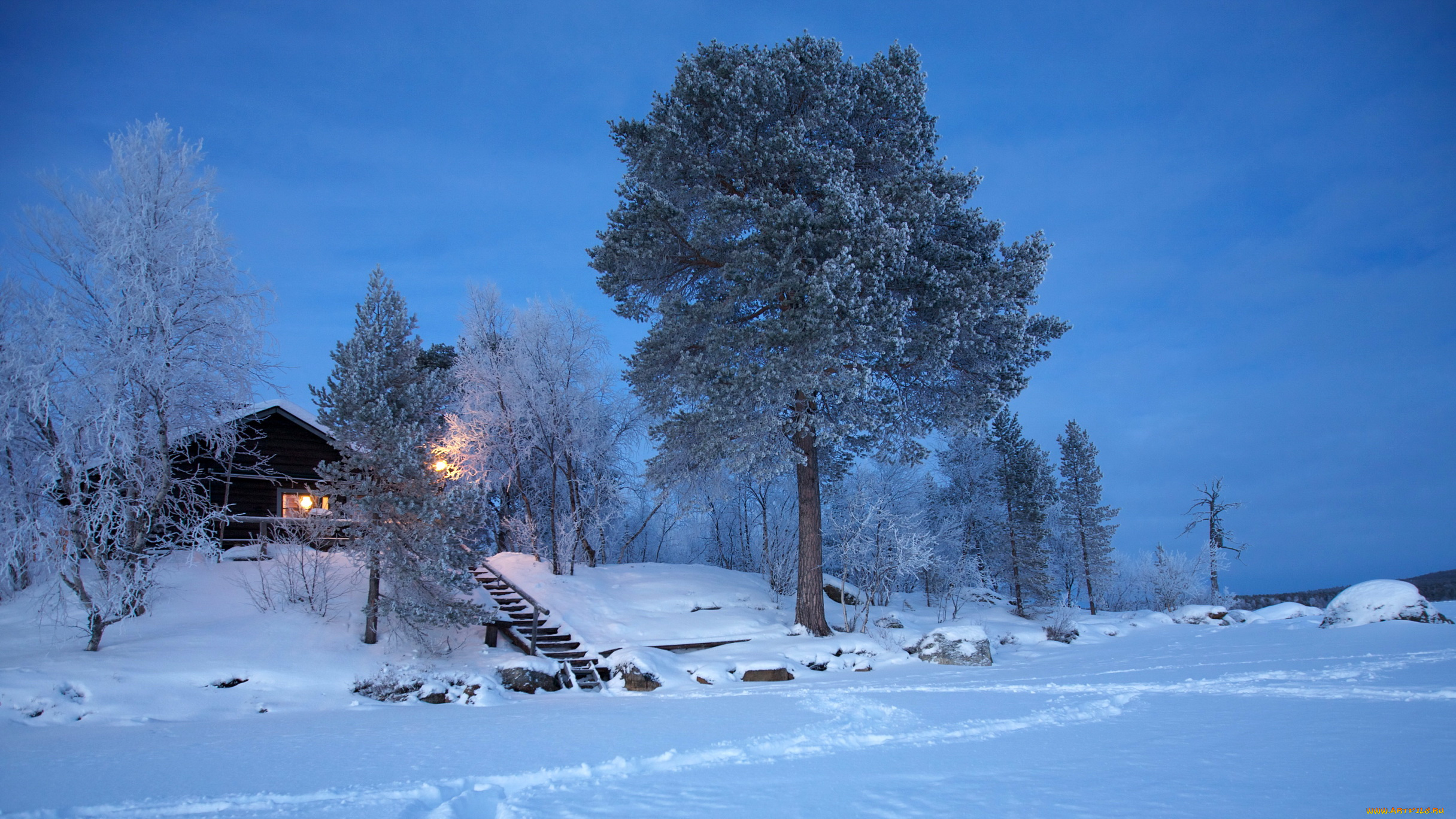 лапландия, финляндия, природа, зима, снег