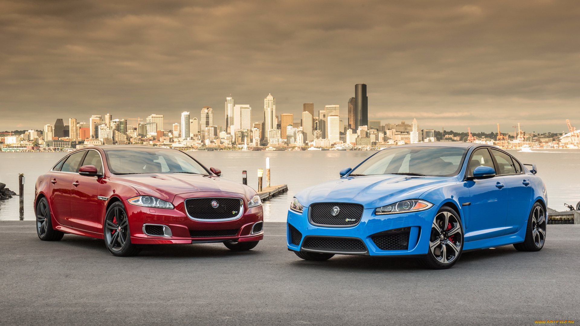 2014, jaguar, xfr-s, автомобили, jaguar, xfr-s, дома, красный, синий