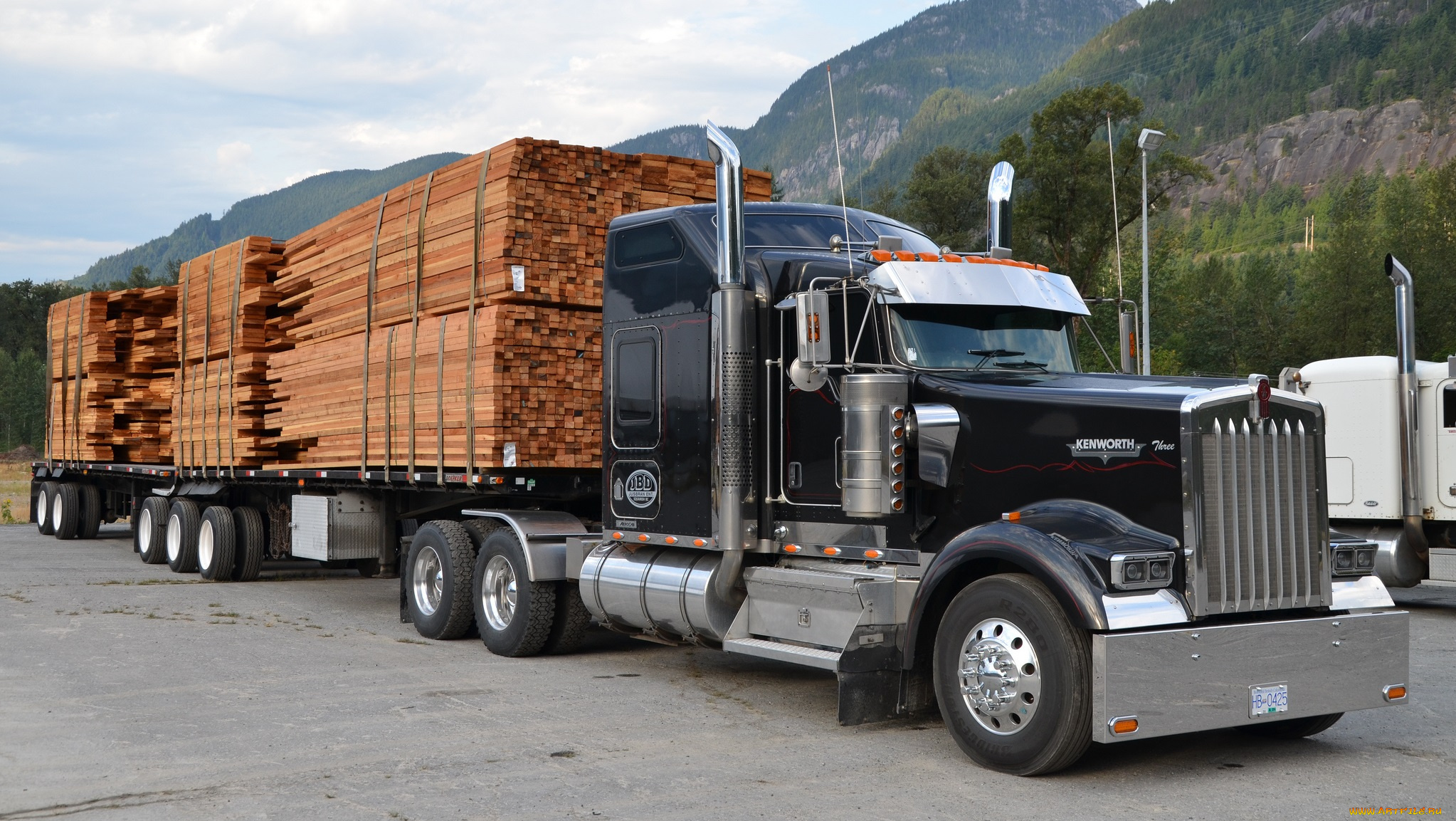 Kenworth w900 с прицепом