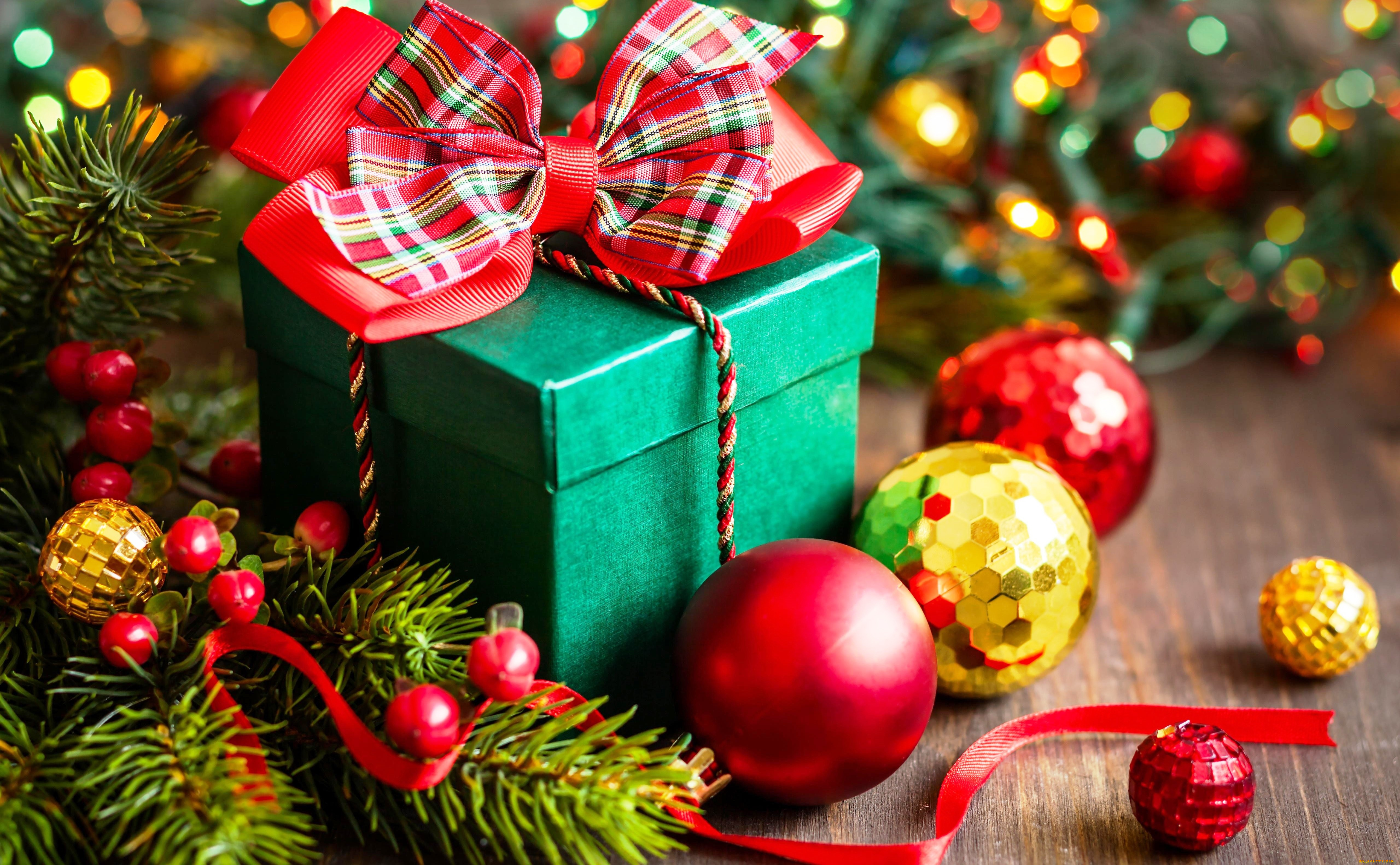 праздничные, подарки, и, коробочки, шарики, коробка, подарок, гирлянда, игрушки, украшения, ёлка