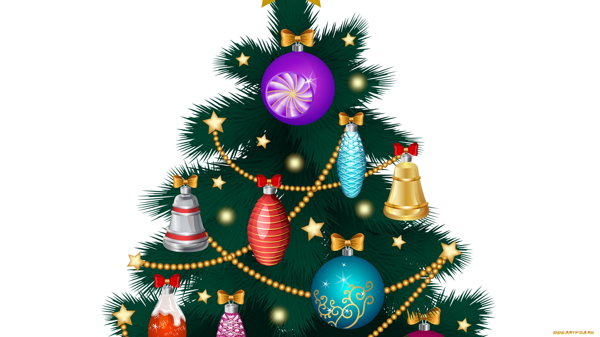 праздничные, векторная, графика, , новый, год, украшения, елка, фон, праздник, новый, год