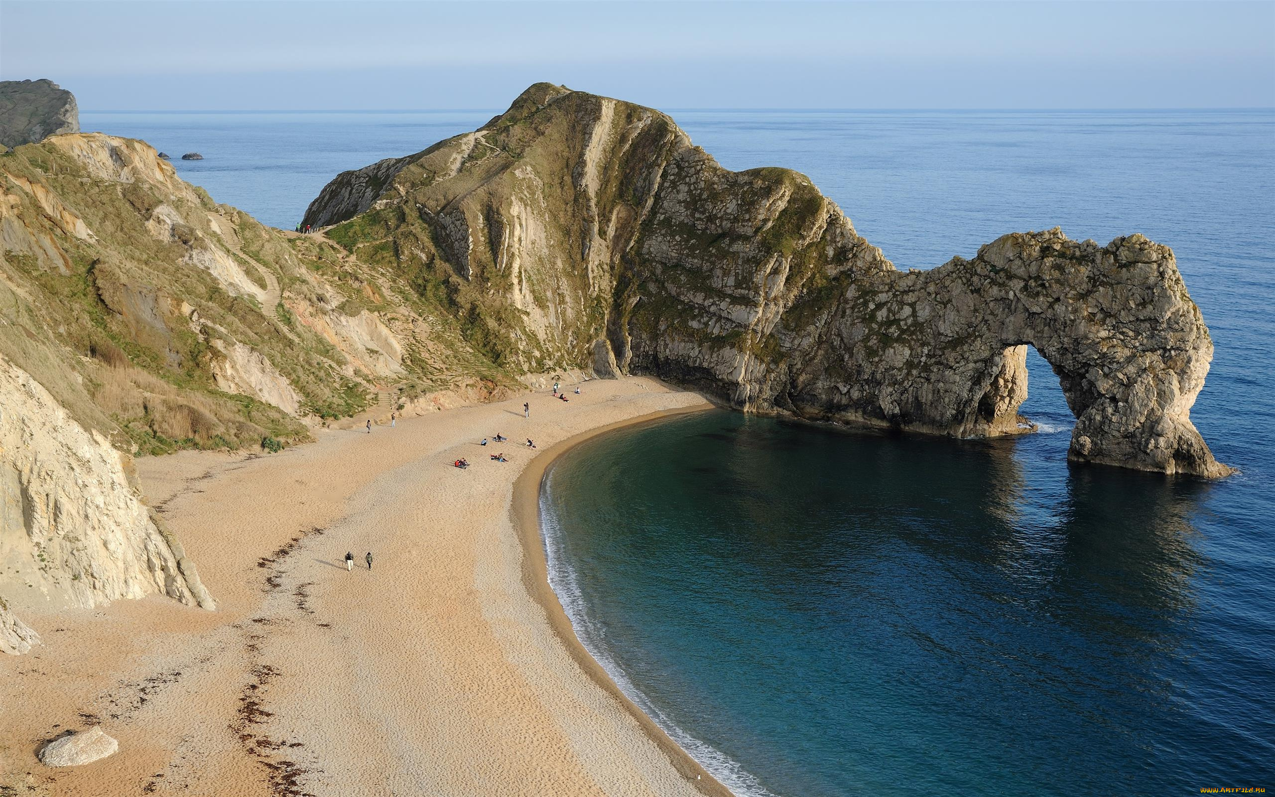 dorset, england, природа, побережье