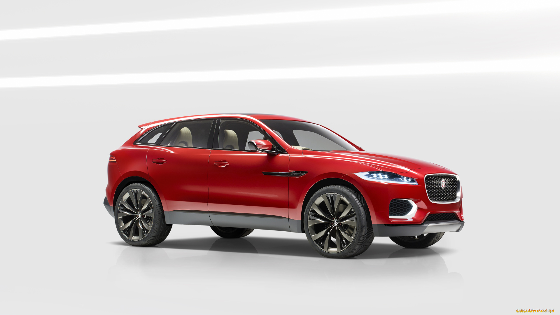 2014, jaguar, c-x17, автомобили, jaguar, красный