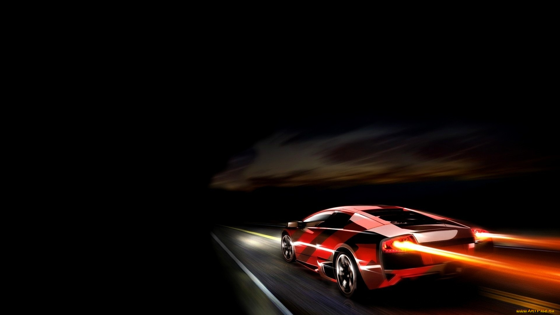 автомобили, lamborghini, motion, view