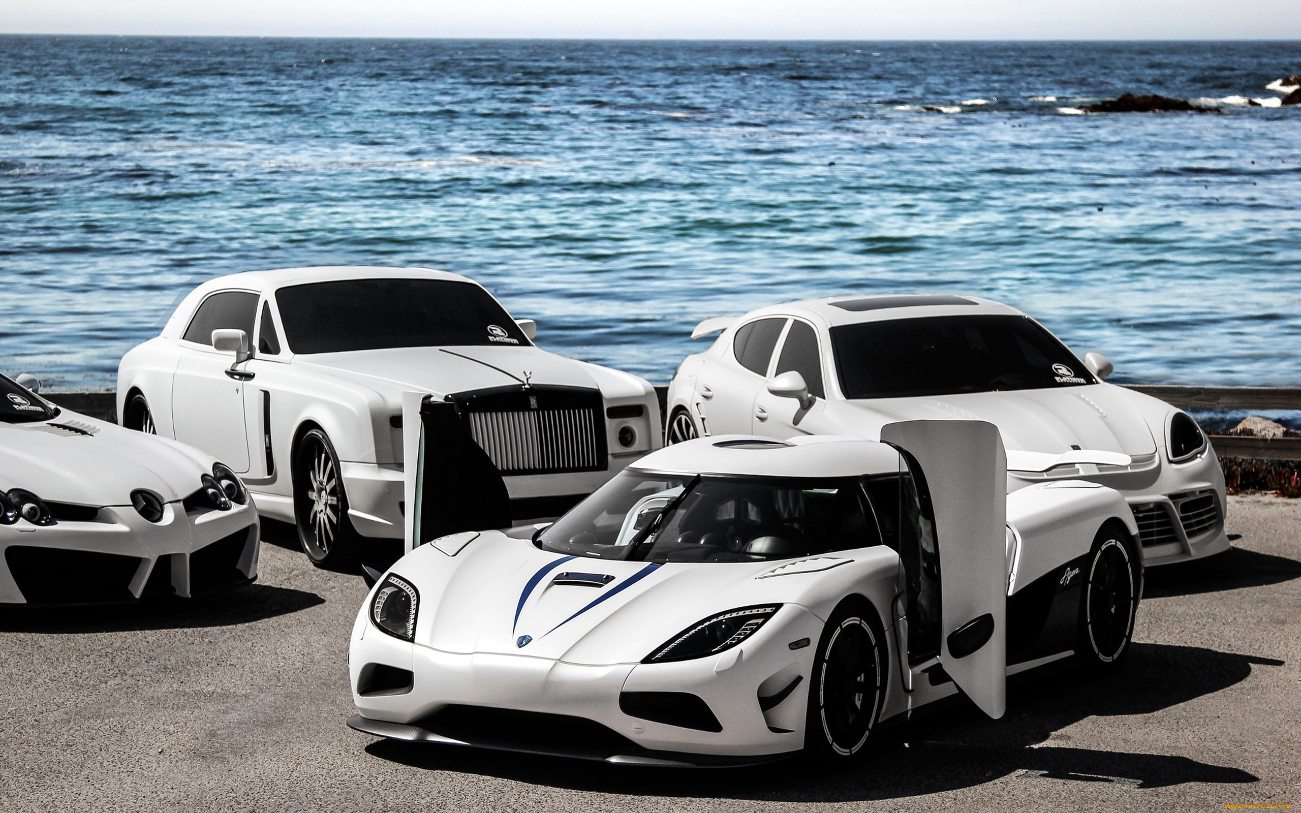 автомобили, разные, вместе, agera, friends, white, collection