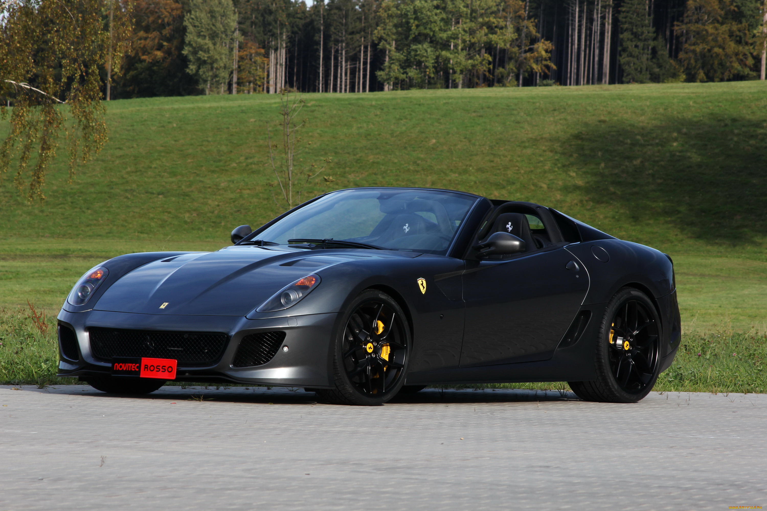 2011, ferrari, 599, sa, aperta, автомобили, ferrari, тюнинг, дорога, синий