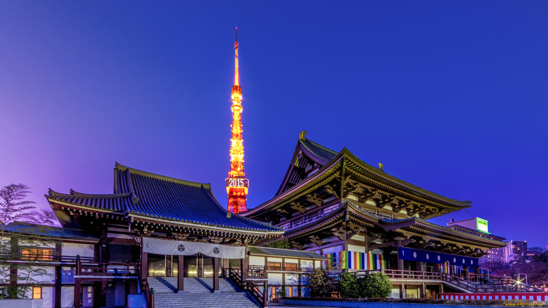 tokyo, города, токио, , Япония, храм, вышка