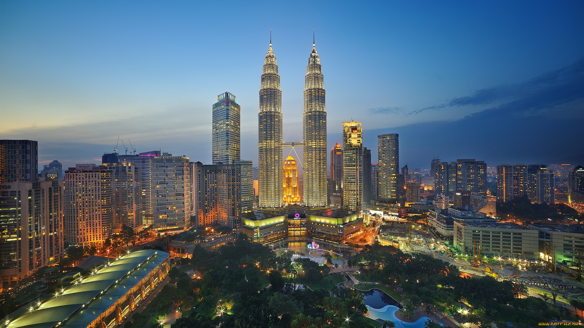 twins, towers, in, kuala, lumpur, malaysia, города, куала-лумпур, , малайзия, близнецы, башни