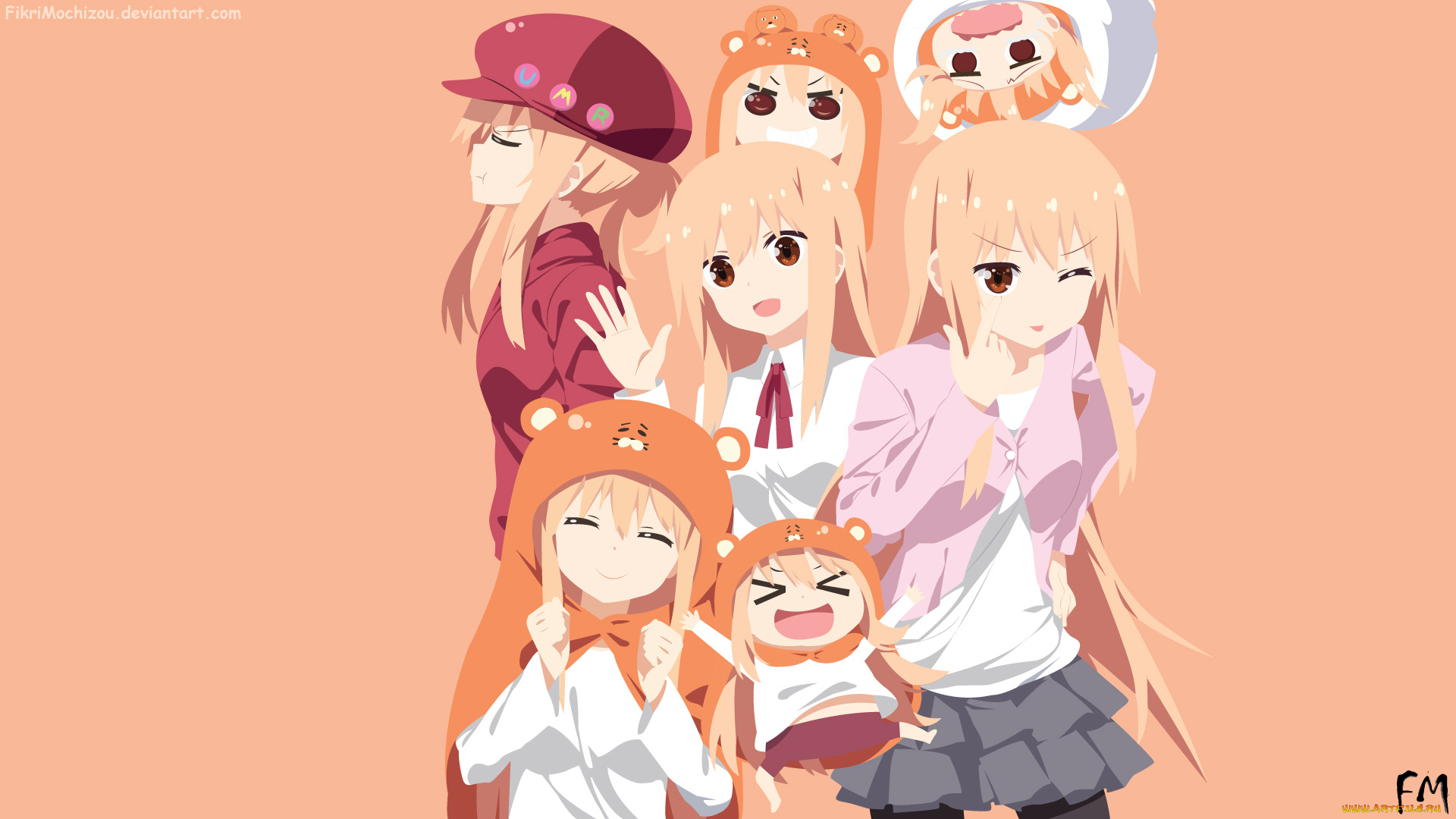 аниме, himouto, umaru-chan, персонажи