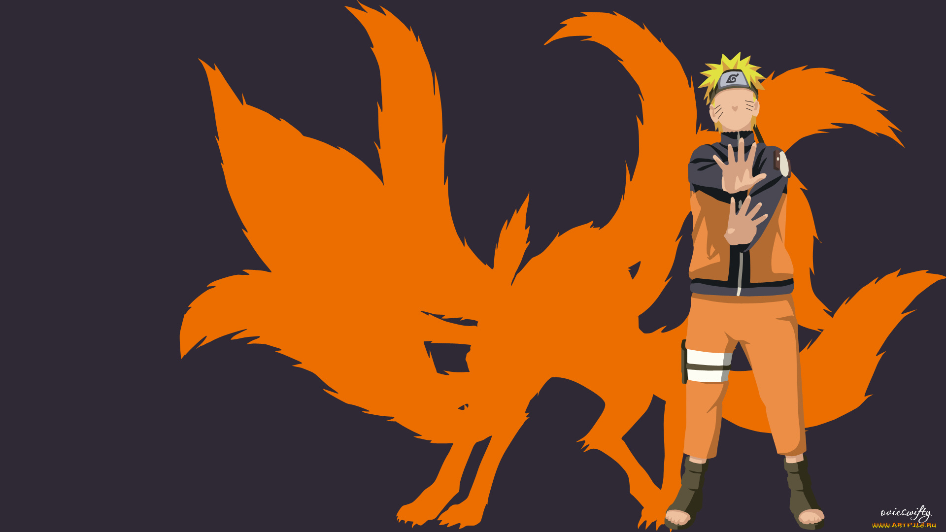 аниме, naruto, kurama