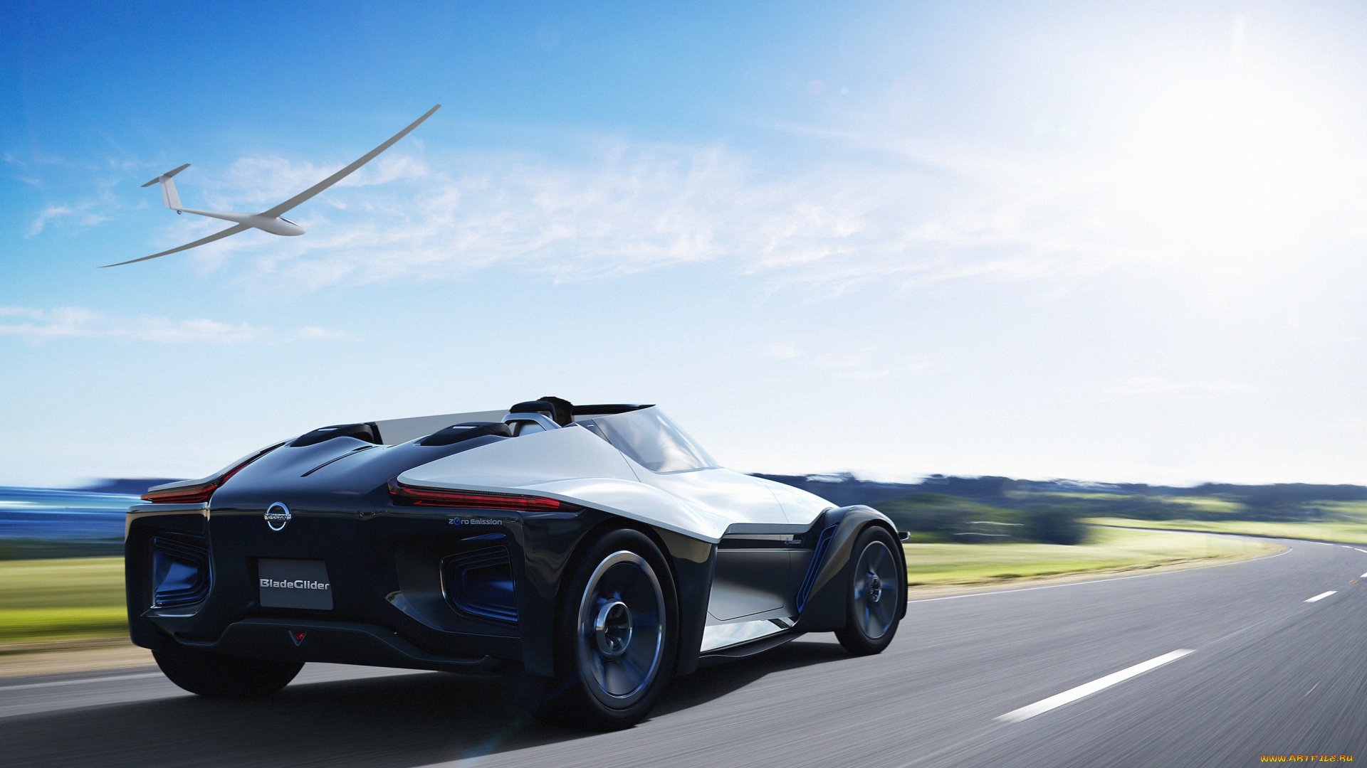 nissan, bladeglider, concept, 2016, автомобили, nissan, datsun, bladeglider, 2016, concept