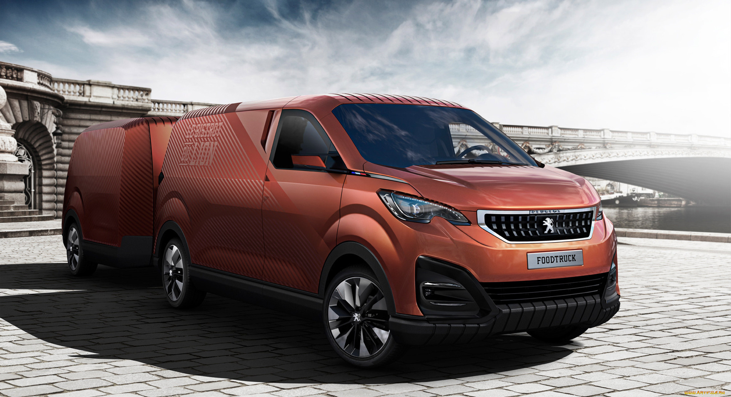 peugeot, foodtruck, concept, 2015, автомобили, 3д, concept, foodtruck, peugeot, 2015