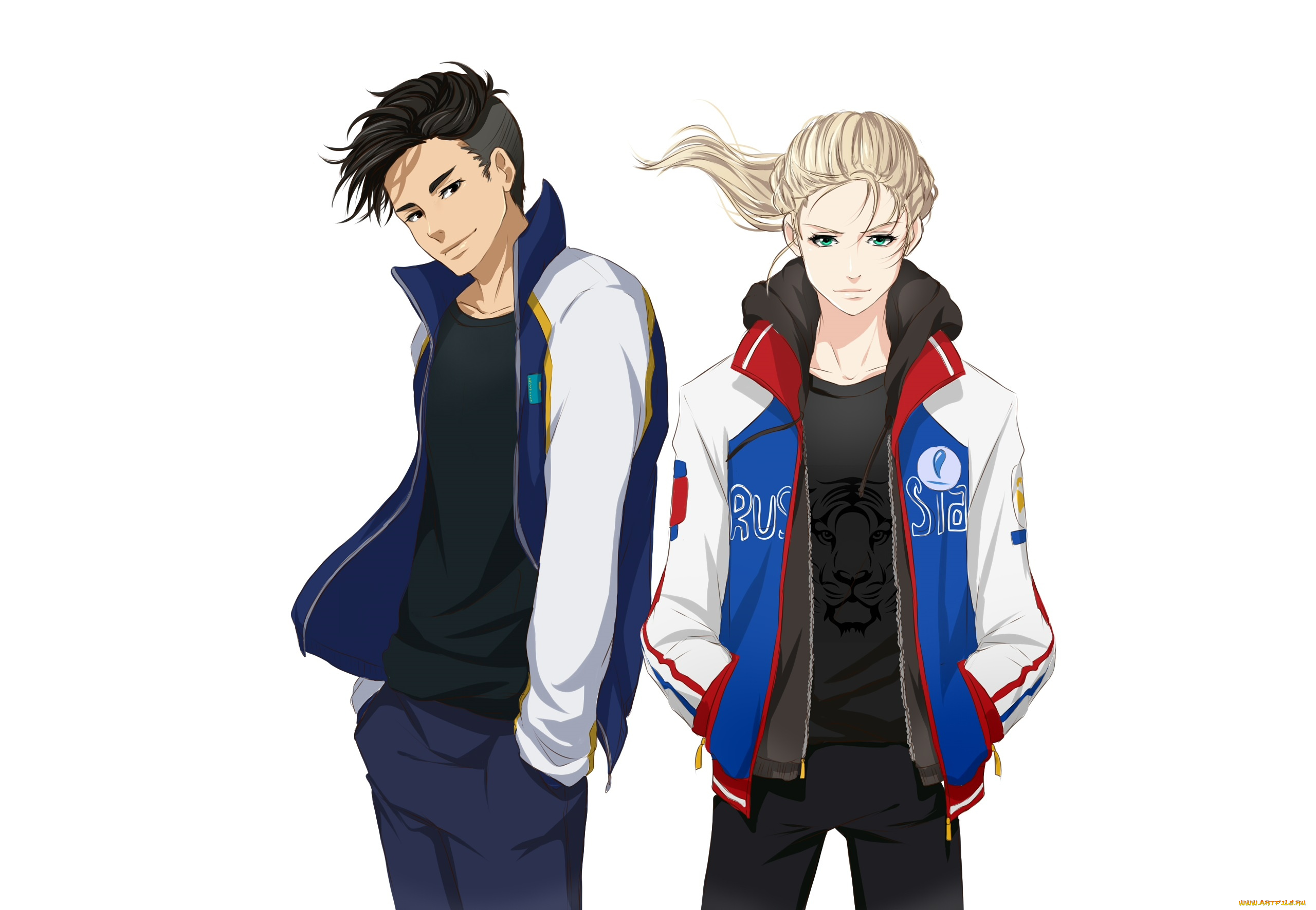 аниме, yuri, on, ice, yuri, plisetsky, otabek