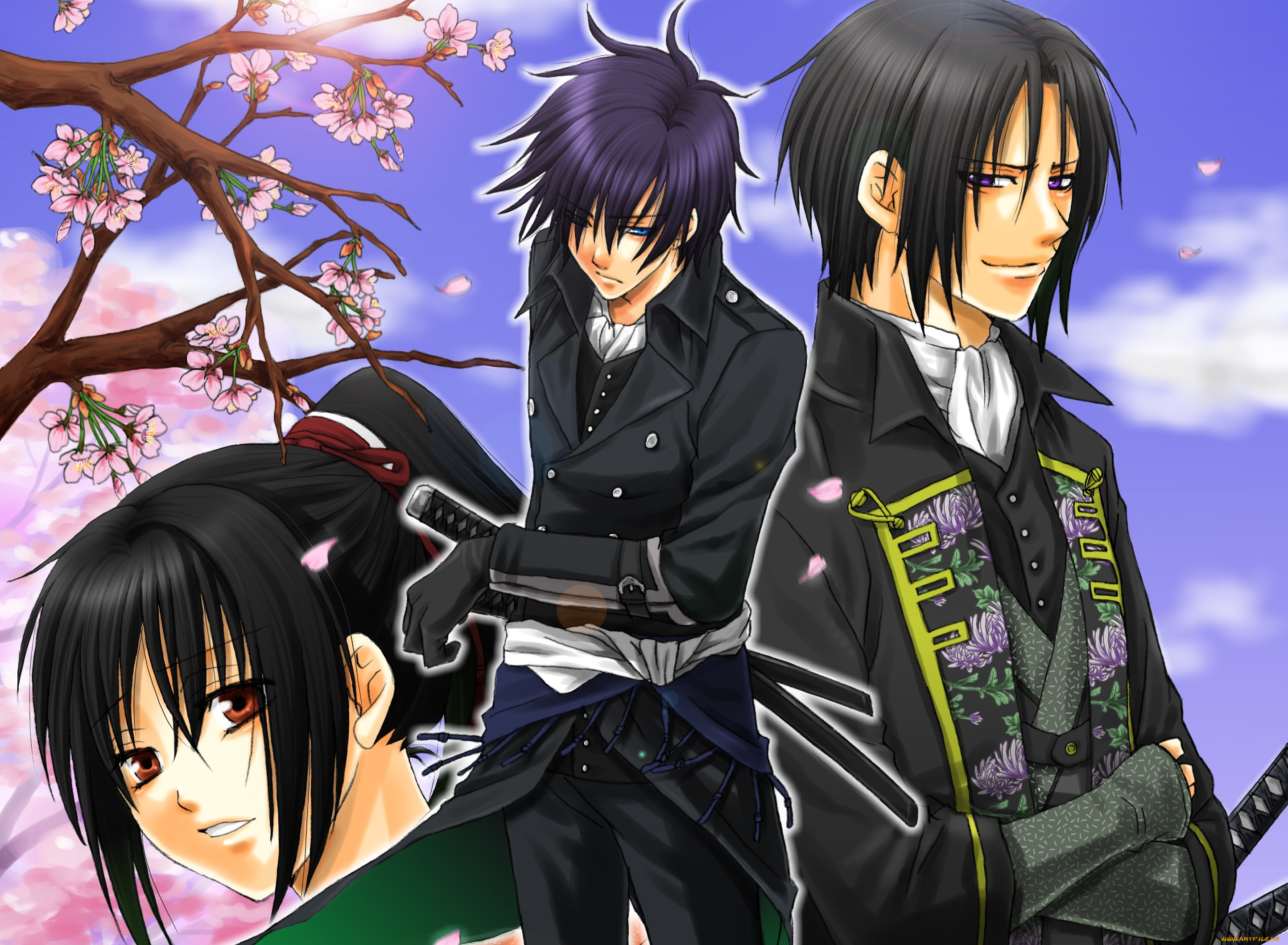 аниме, hakuouki, shinsengumi, kitan