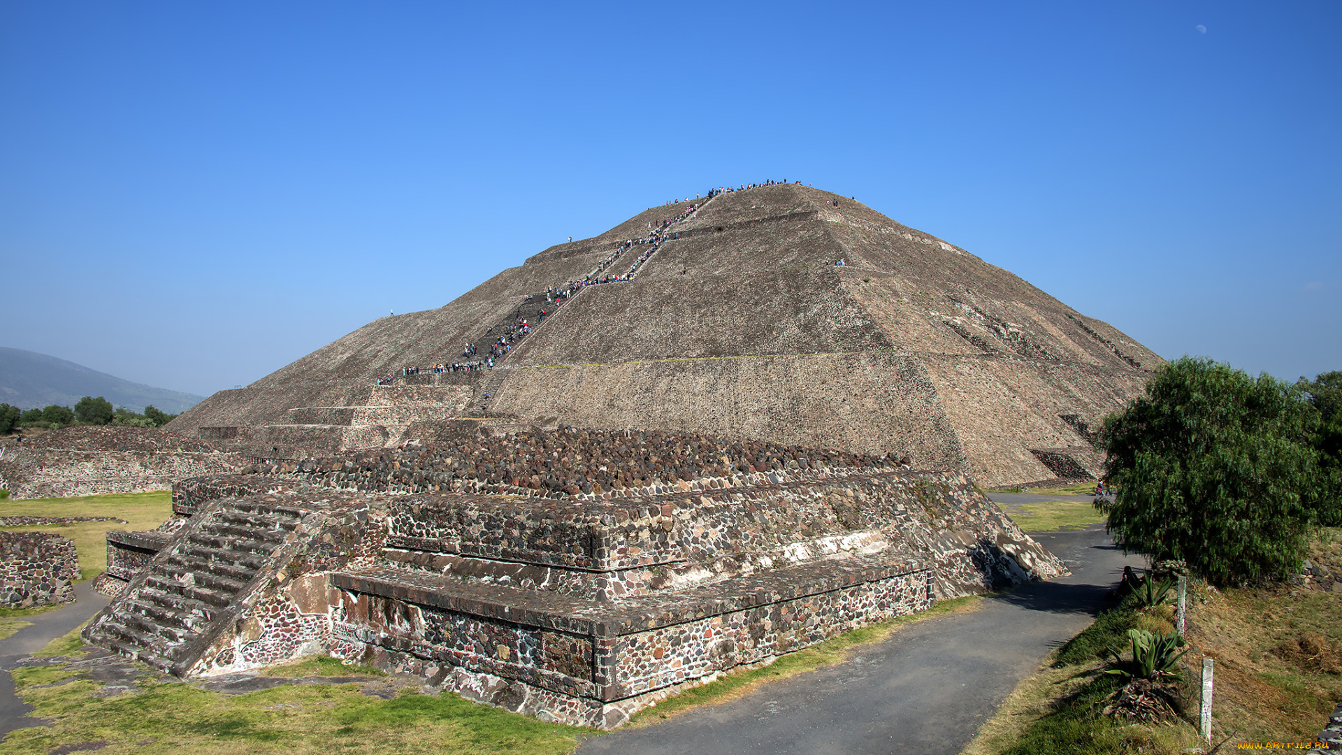 pyramid, of, the, sun, , teotihuacan, , mexico, города, -, исторические, , архитектурные, памятники, простор