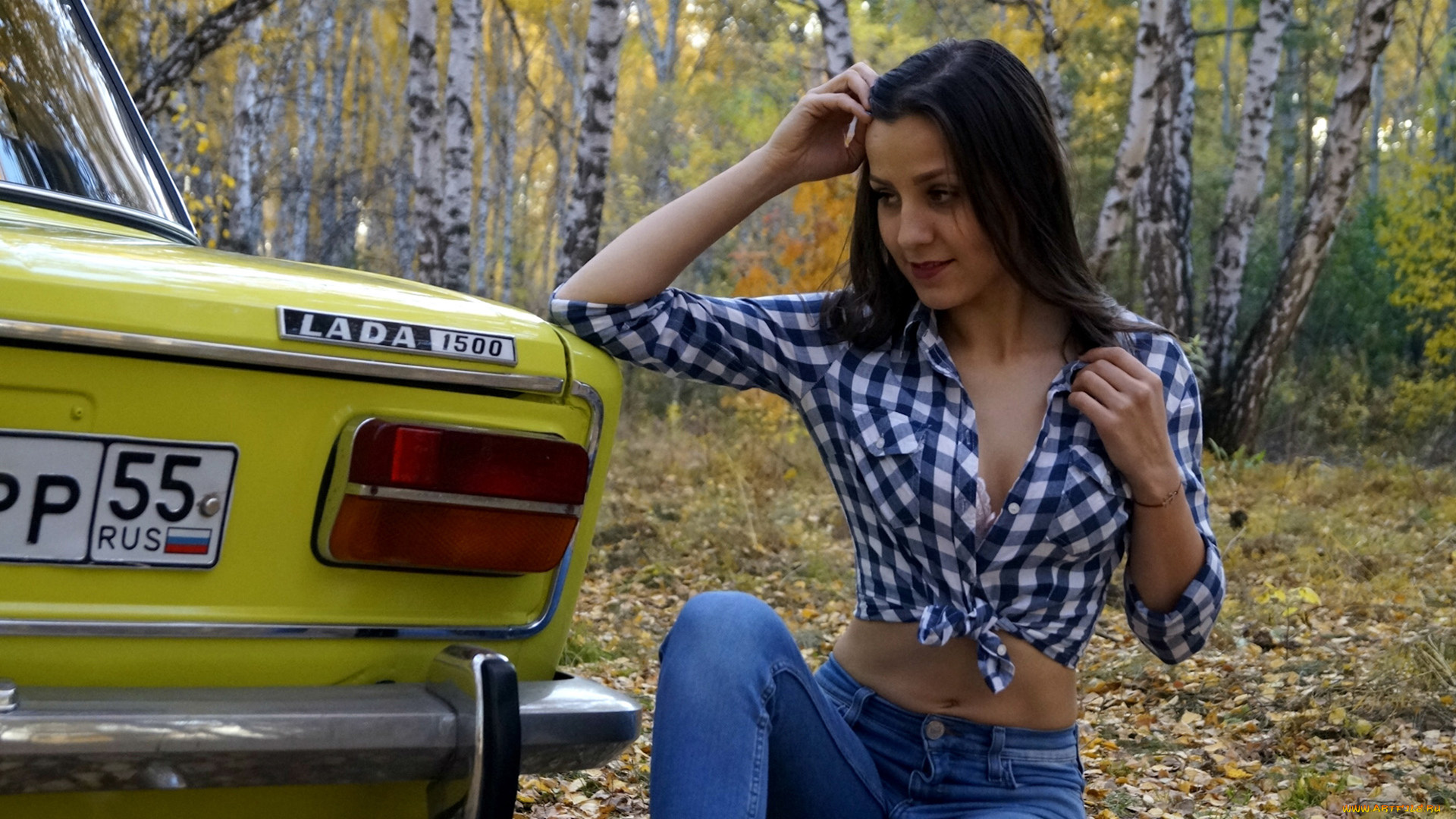 автомобили, -авто, с, девушками, lada, 2103