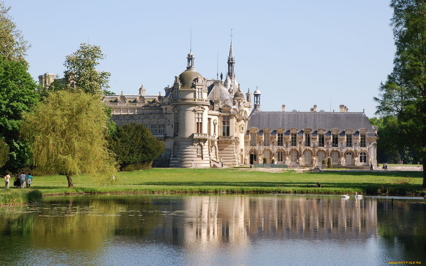 chantilly, france, города, замки, луары, франция