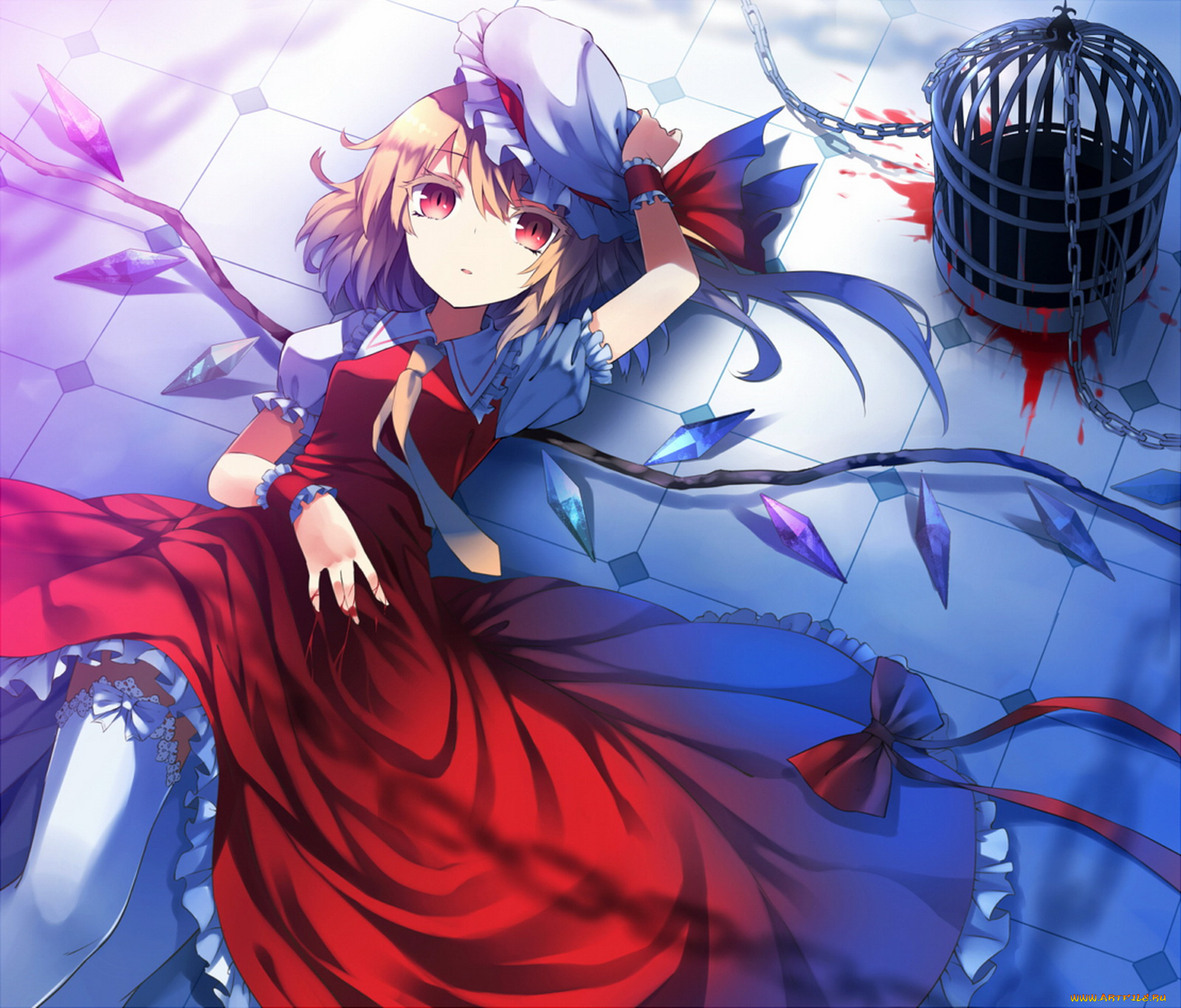 аниме, touhou, фландрия, скарлет