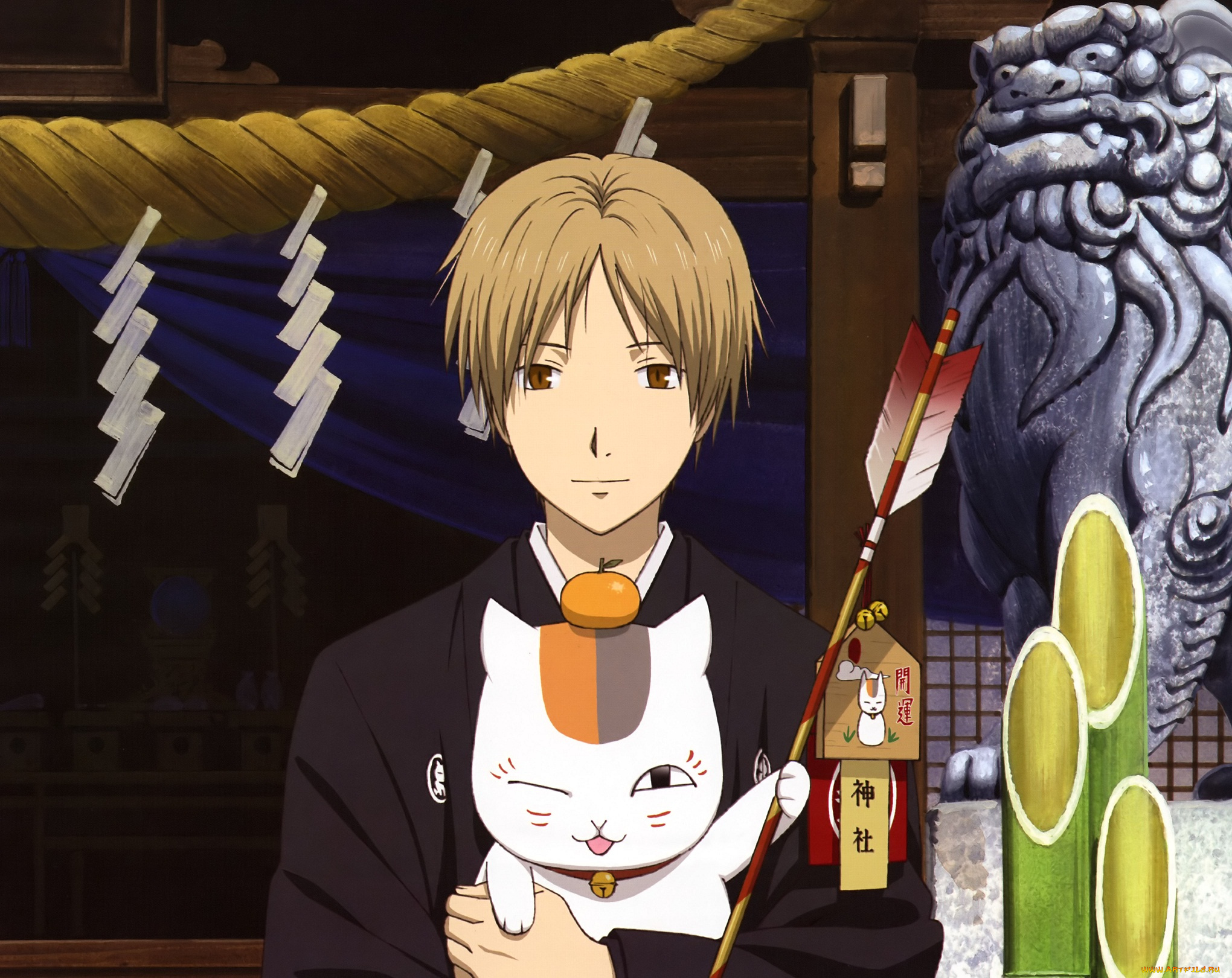 аниме, natsume, yuujinchou, тетрадь, дружбы