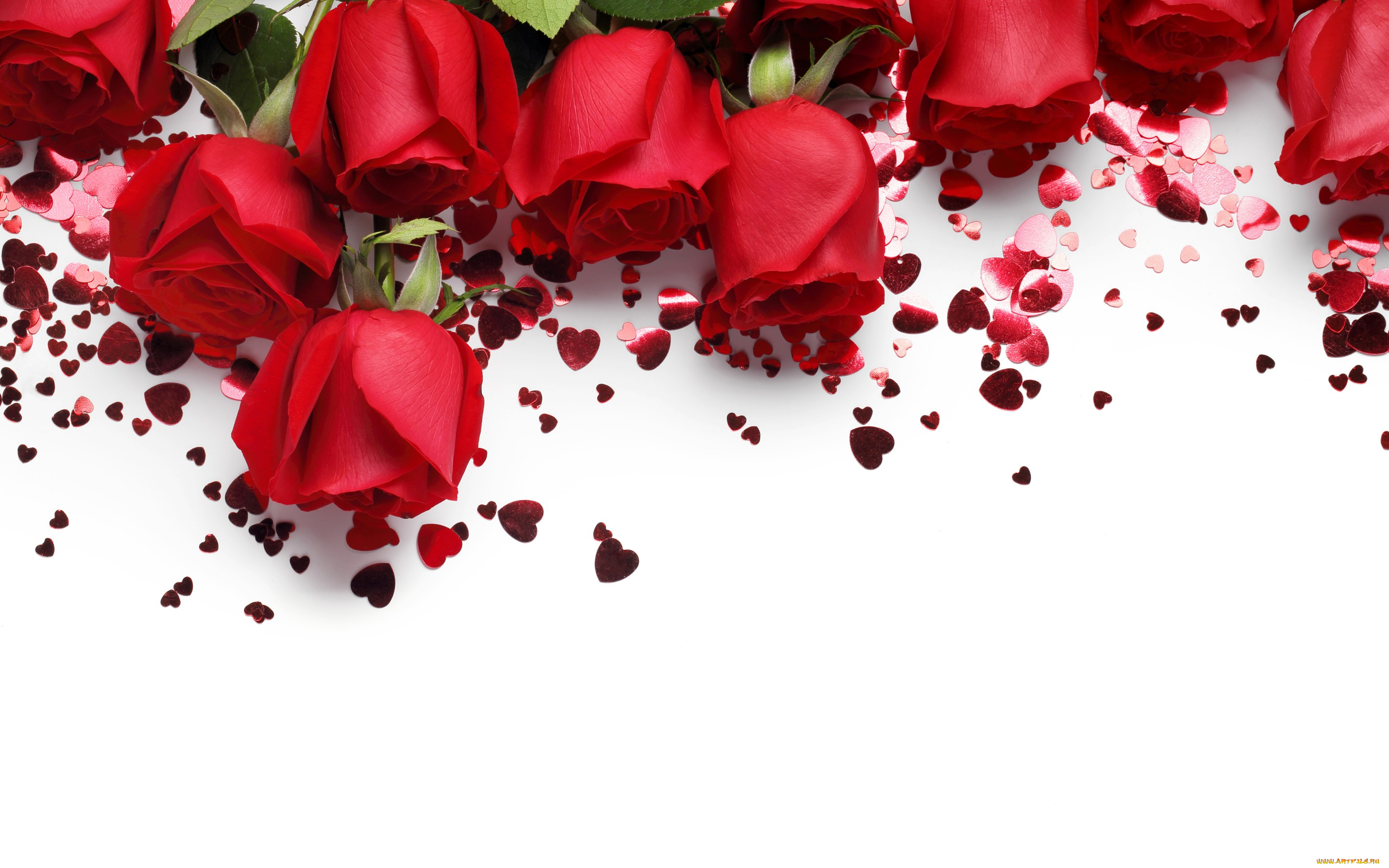 праздничные, день, святого, валентина, , сердечки, , любовь, valentines, day, roses, розы, красные, сердце