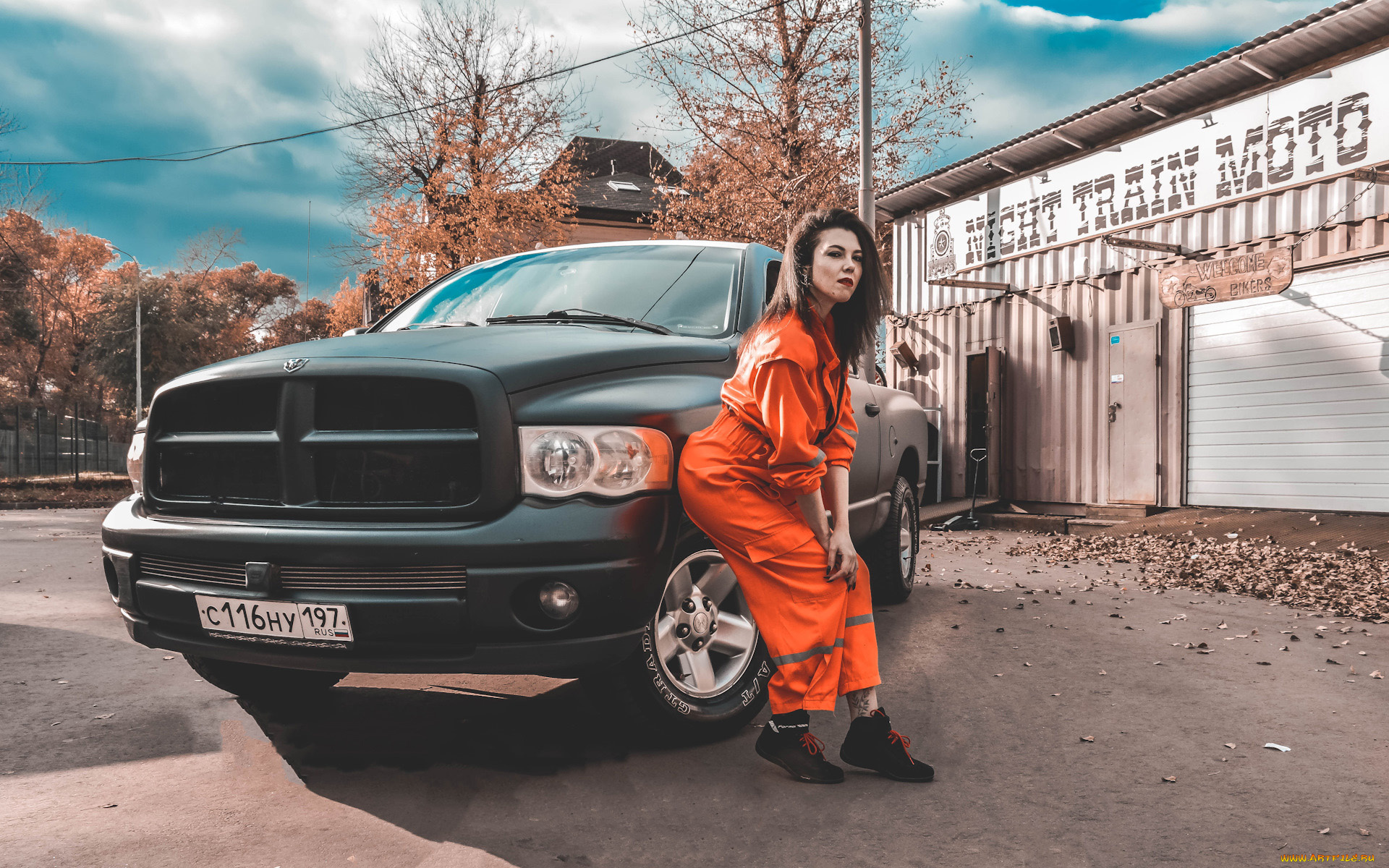 автомобили, -авто, с, девушками, dodge, ram