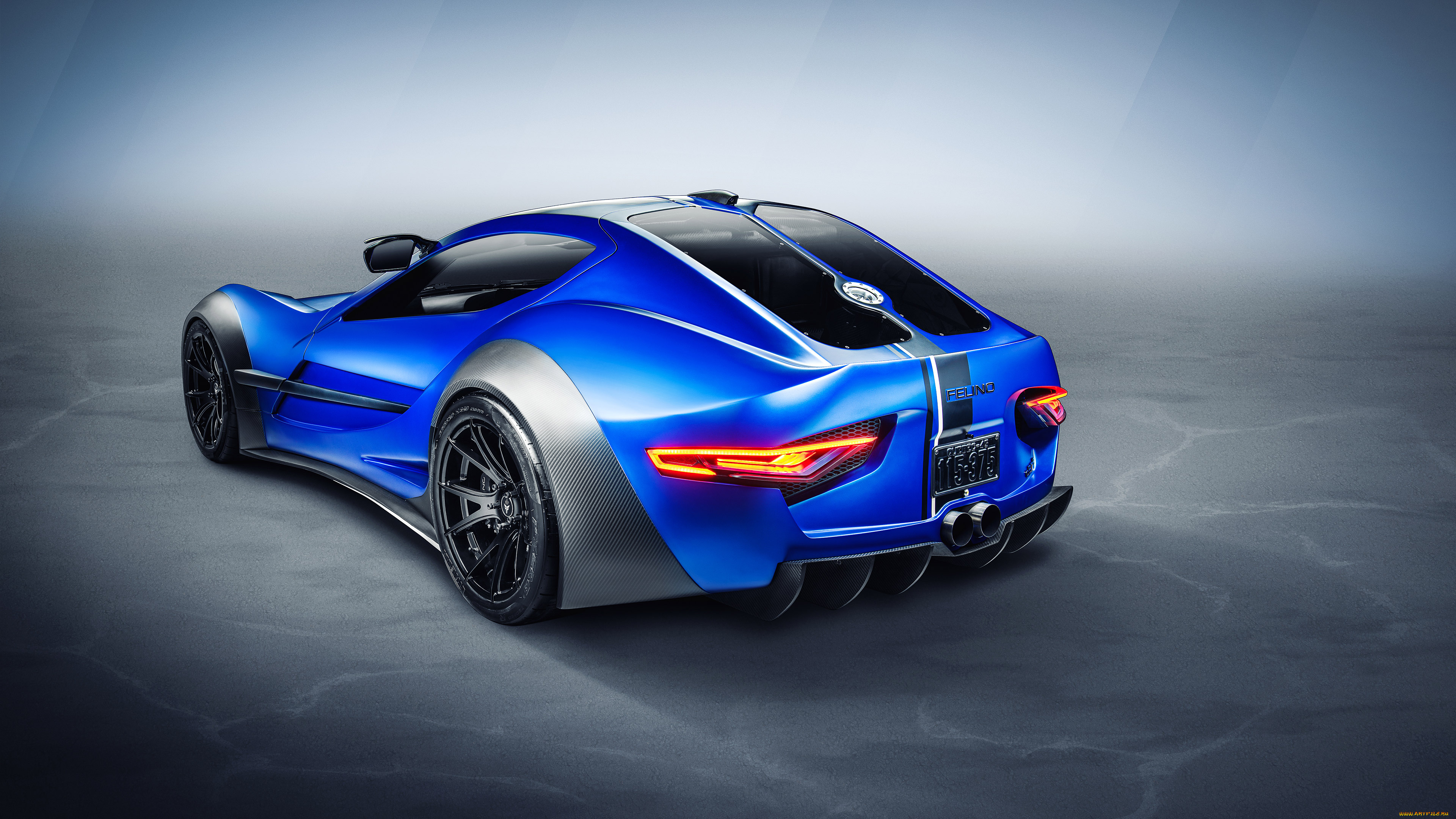 2020, felino, cb7r, автомобили, -unsort, вид, сзади, felino, синий, гиперкар