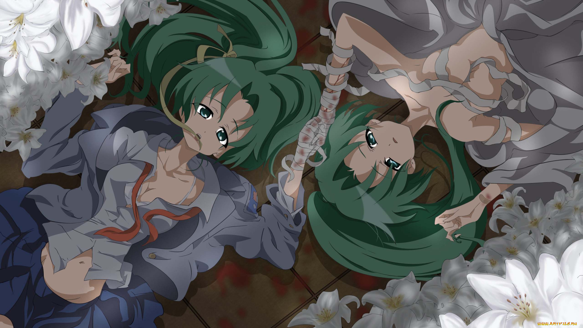 higurashi, no, naku, koro, ni, аниме, sonozaki, mion, shion