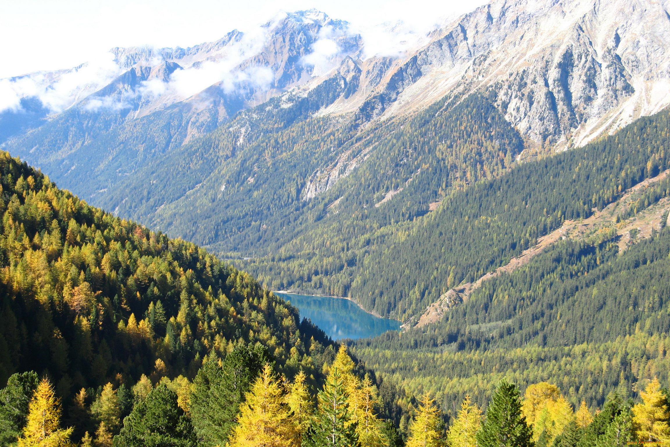 lake, antholz, south, tyrol, italy, природа, пейзажи, горы, озеро