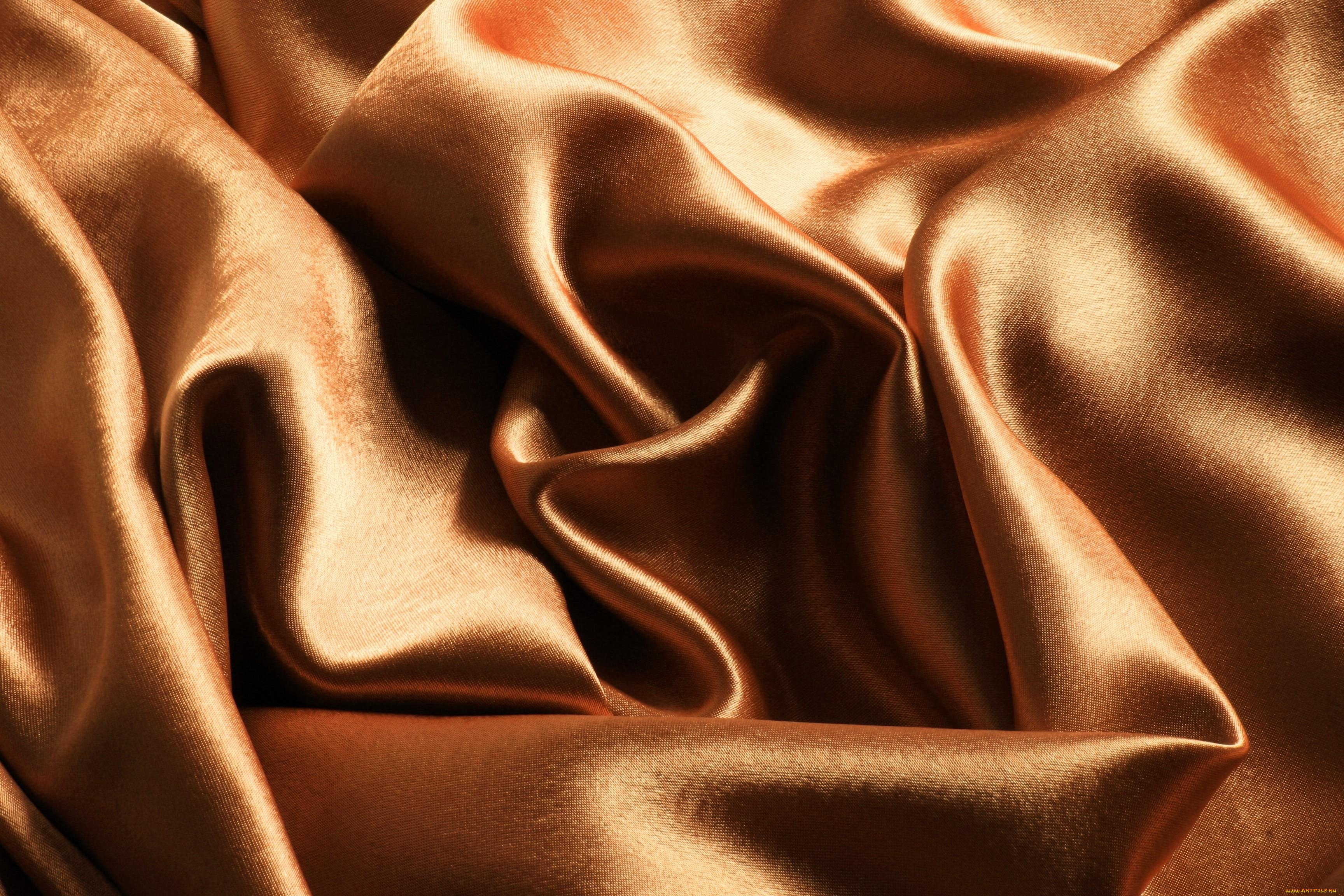 разное, текстуры, ткань, складки, золотая, коричневая, блеск