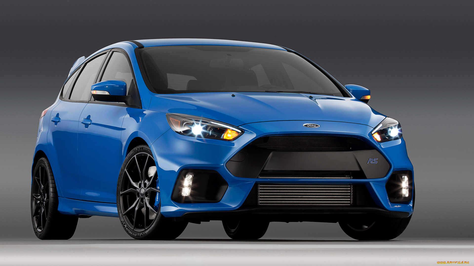 автомобили, ford, focus, us-spec, голубой, 2016г, rs