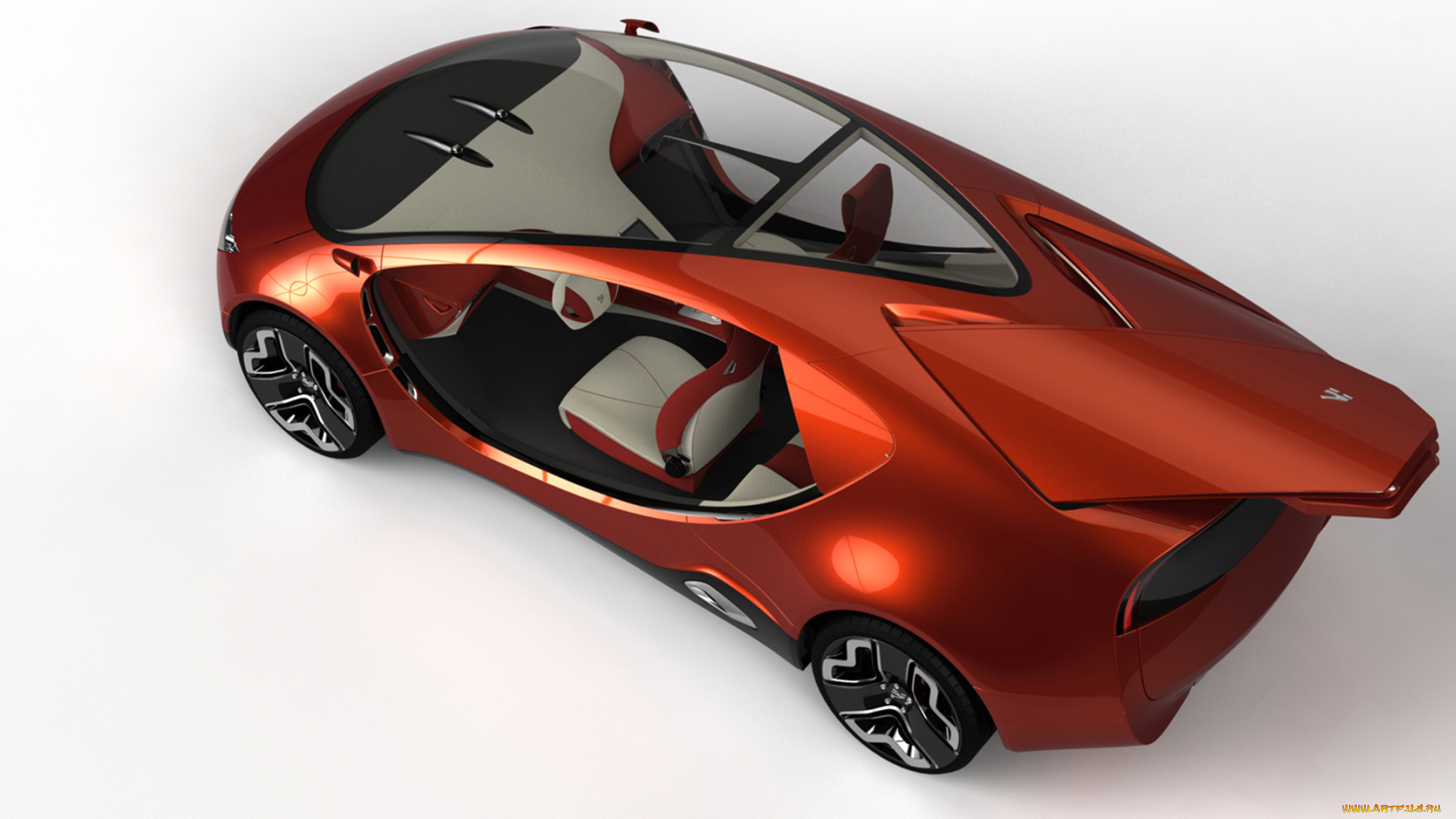 hybride, yo, concept, 2011, автомобили, 3д, yo, hybride, 2011, concept