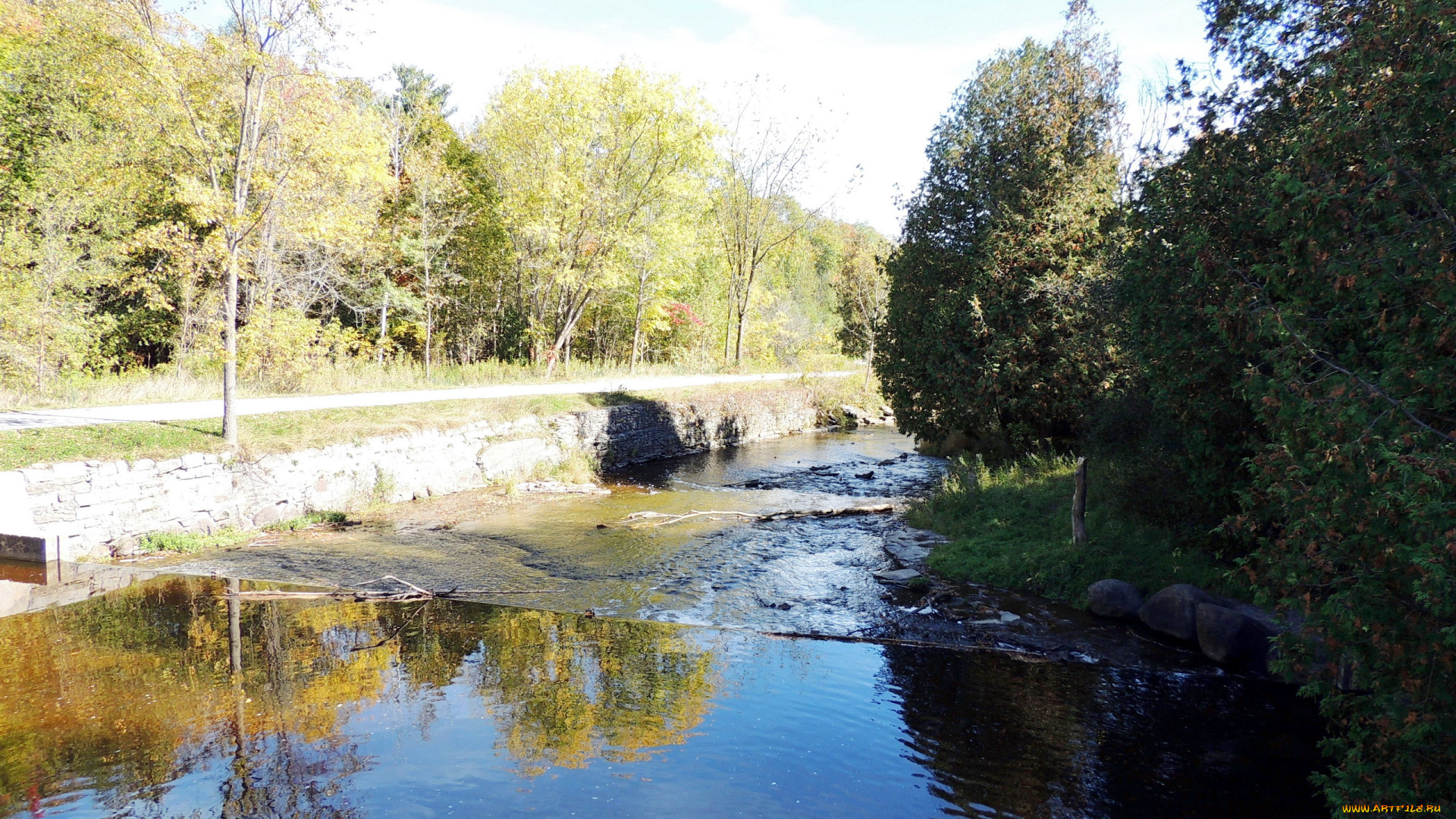 природа, реки, озера, камни, вода