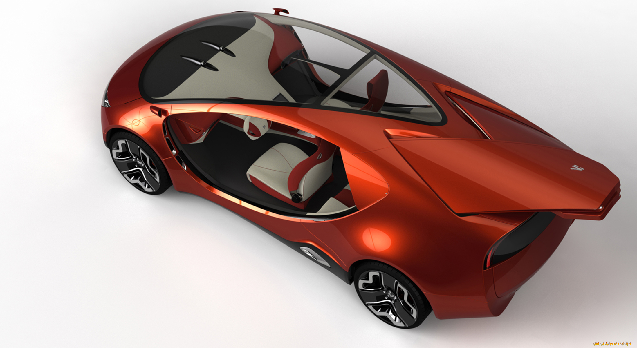 hybride, yo, concept, 2011, автомобили, 3д, yo, hybride, 2011, concept