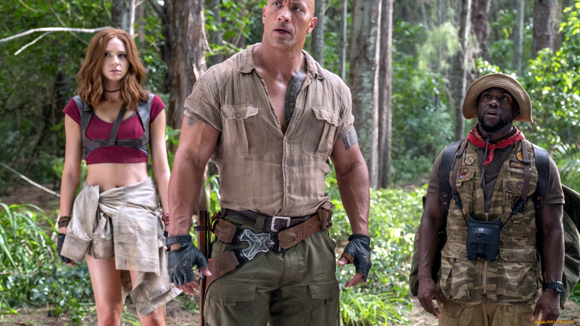 кино, фильмы, jumanji, , welcome, to, the, jungle, kevin, hart, karen, gillan, dwayne, johnson