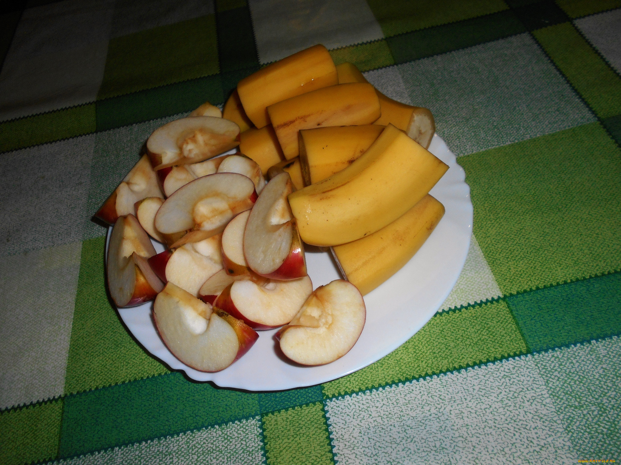 еда, яблоки, бананы