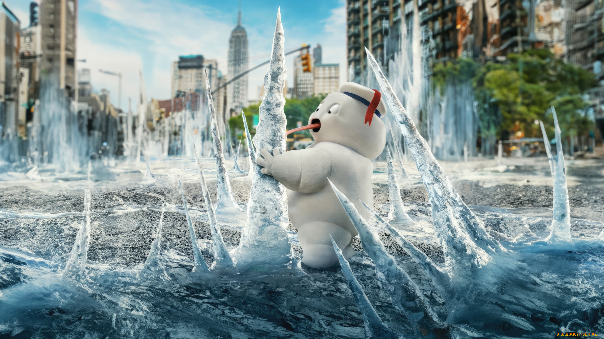 кино, фильмы, ghostbusters, , frozen, empire, the, stay, puft, marshmallows, frozen, empire