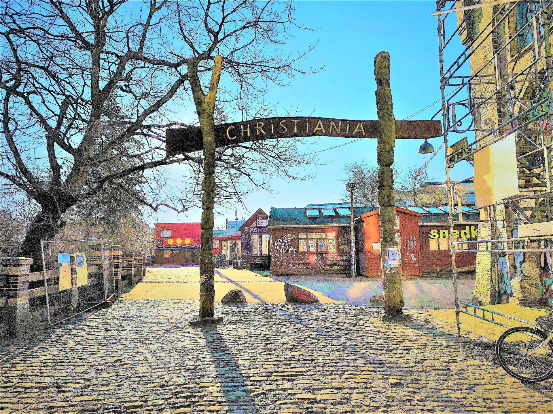 main, entrance, to, freetown, christiania, города, копенгаген, , дания, main, entrance, to, freetown, christiania