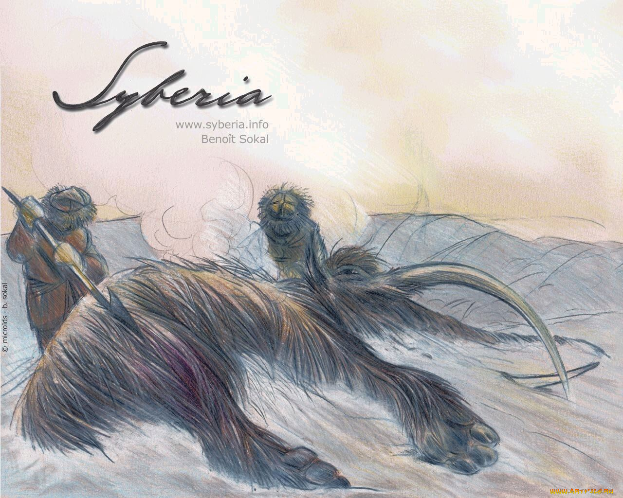 syberia, рисованные, животные, доисторические, мамонт