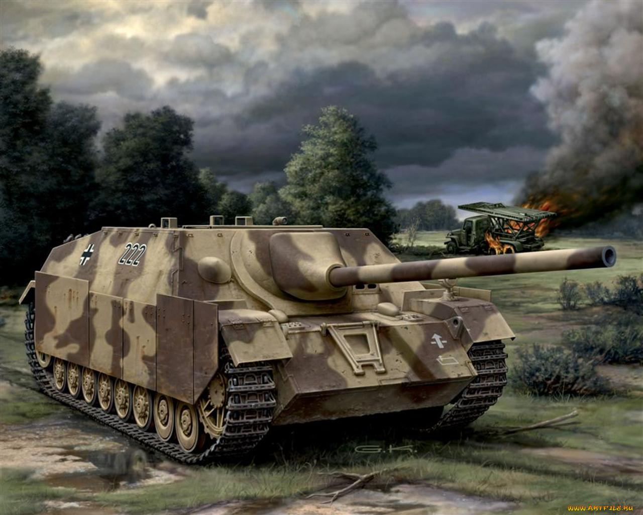 jagdpanzer, iv, l70, техника, военная