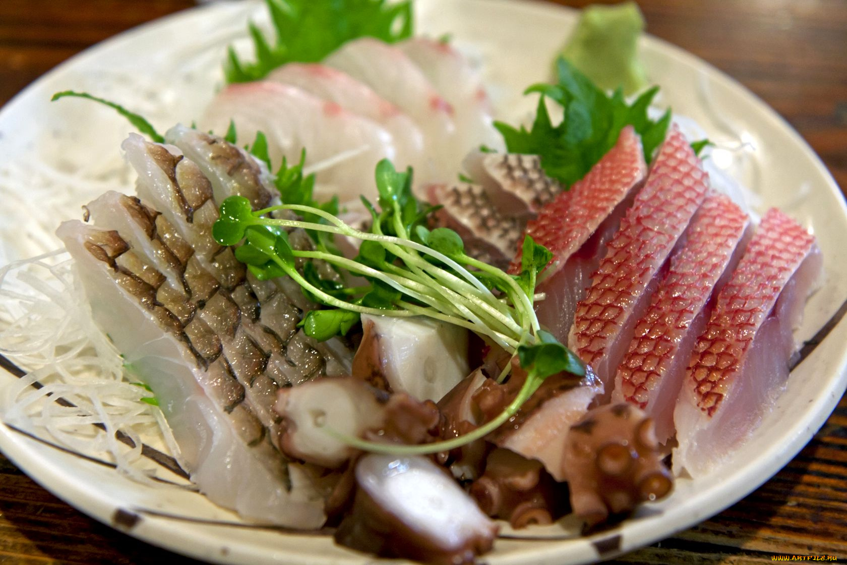 еда, рыба, морепродукты, суши, роллы, осьминог, соя