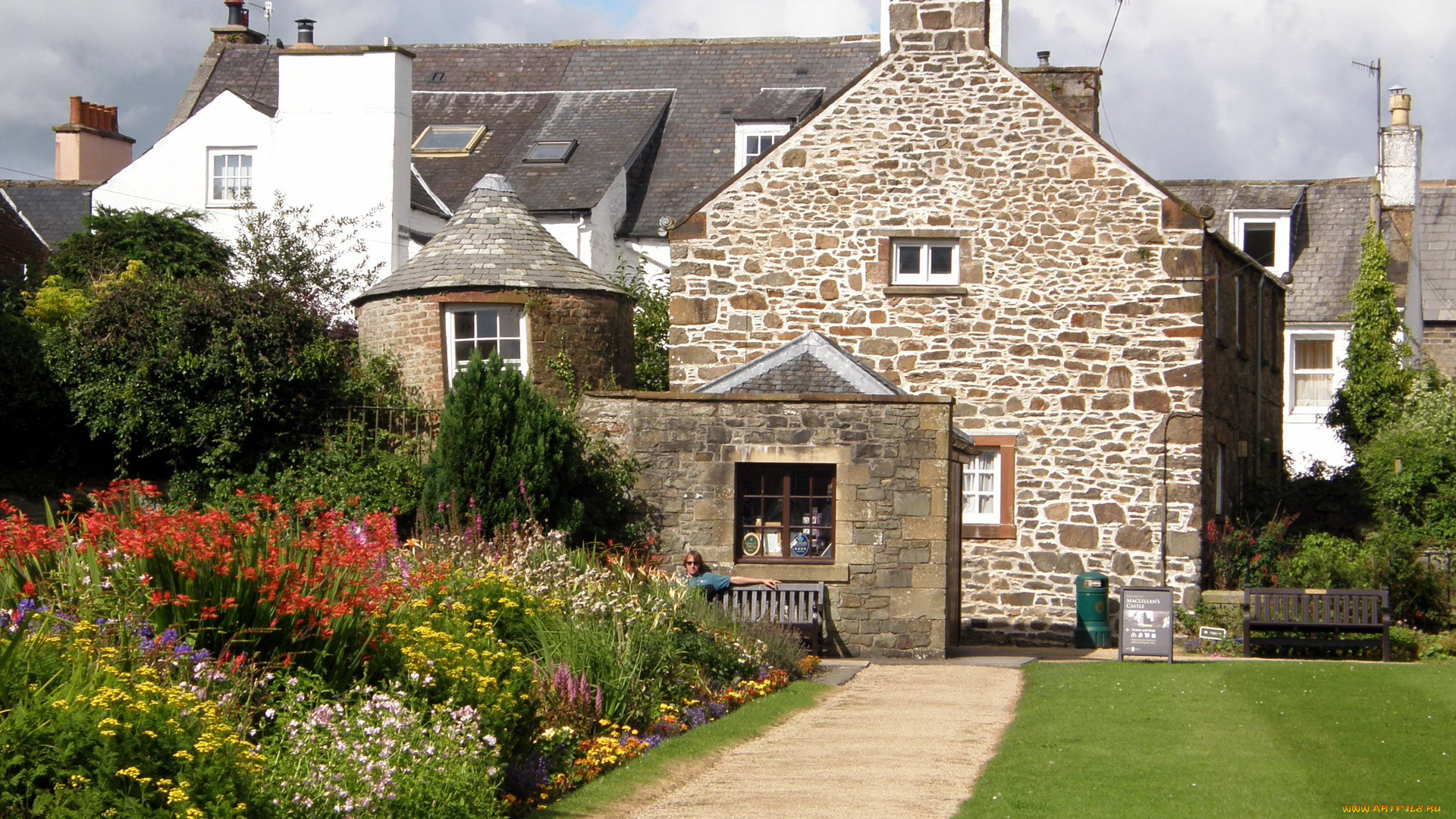 города, здания, дома, kirkcudbright, scotland