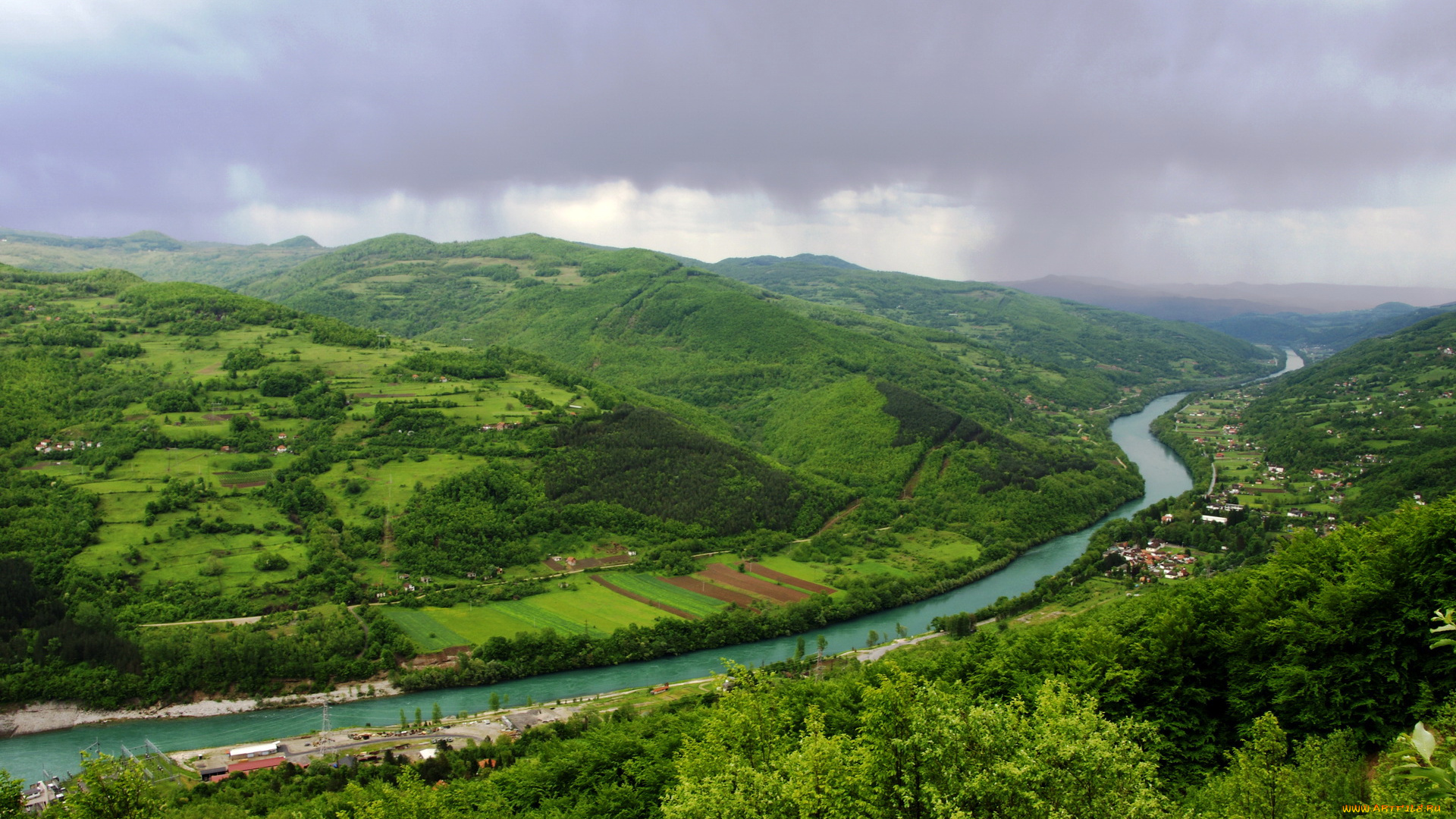 природа, реки, озера, сербия, река, дрина