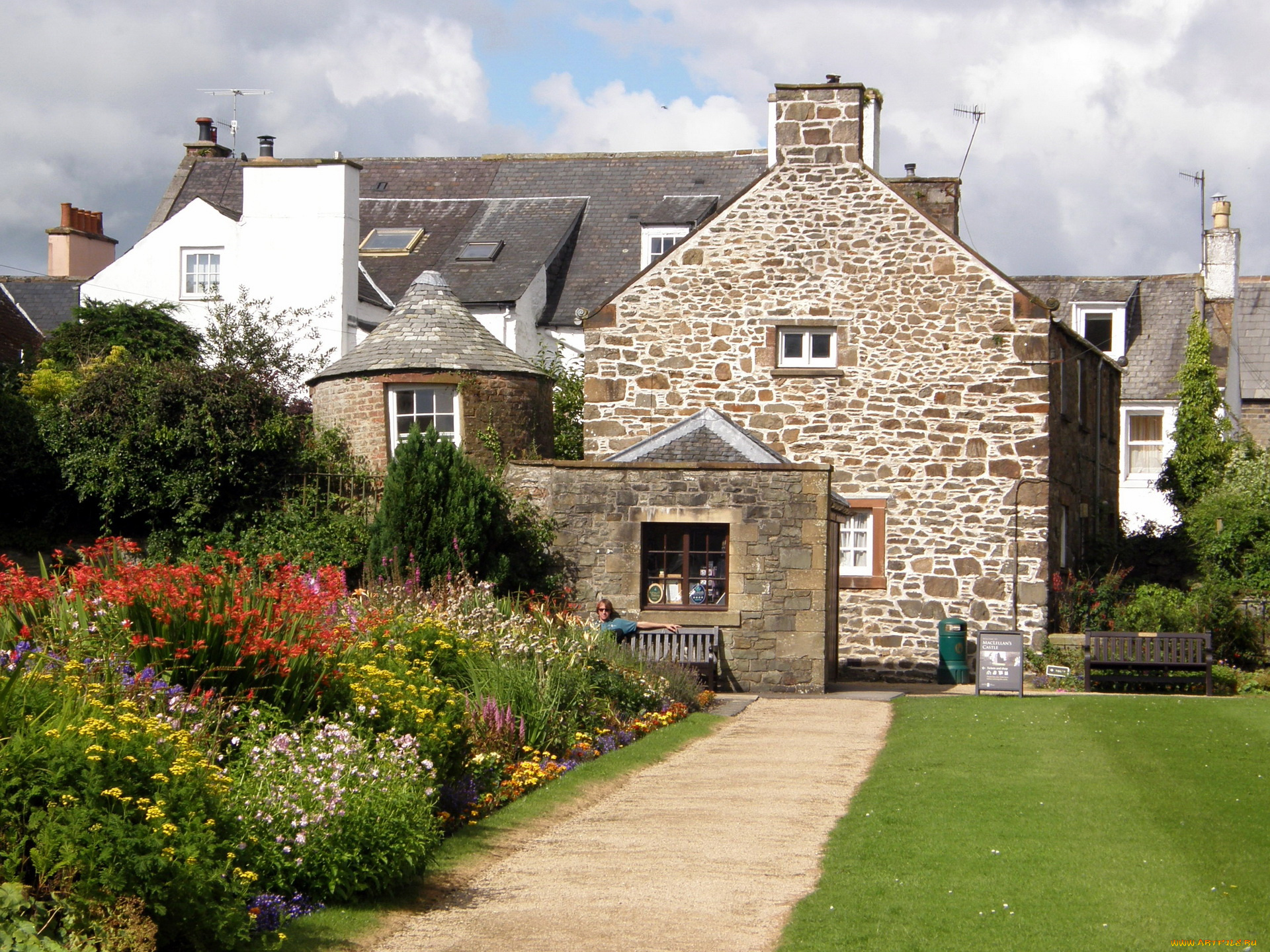 города, здания, дома, kirkcudbright, scotland