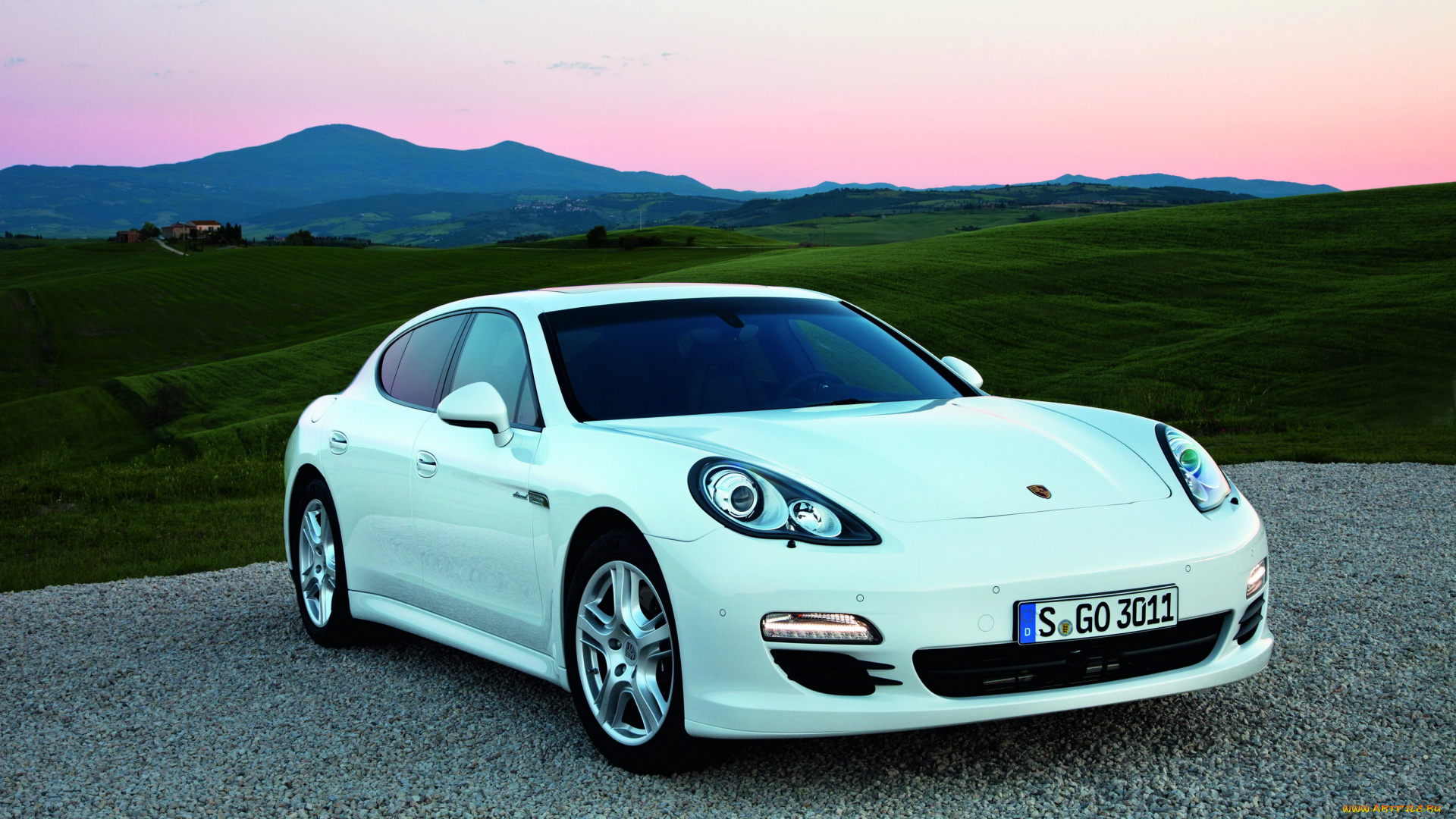 2011, porsche, panamera, diesel, автомобили, porsche, panamera, дорога, белый