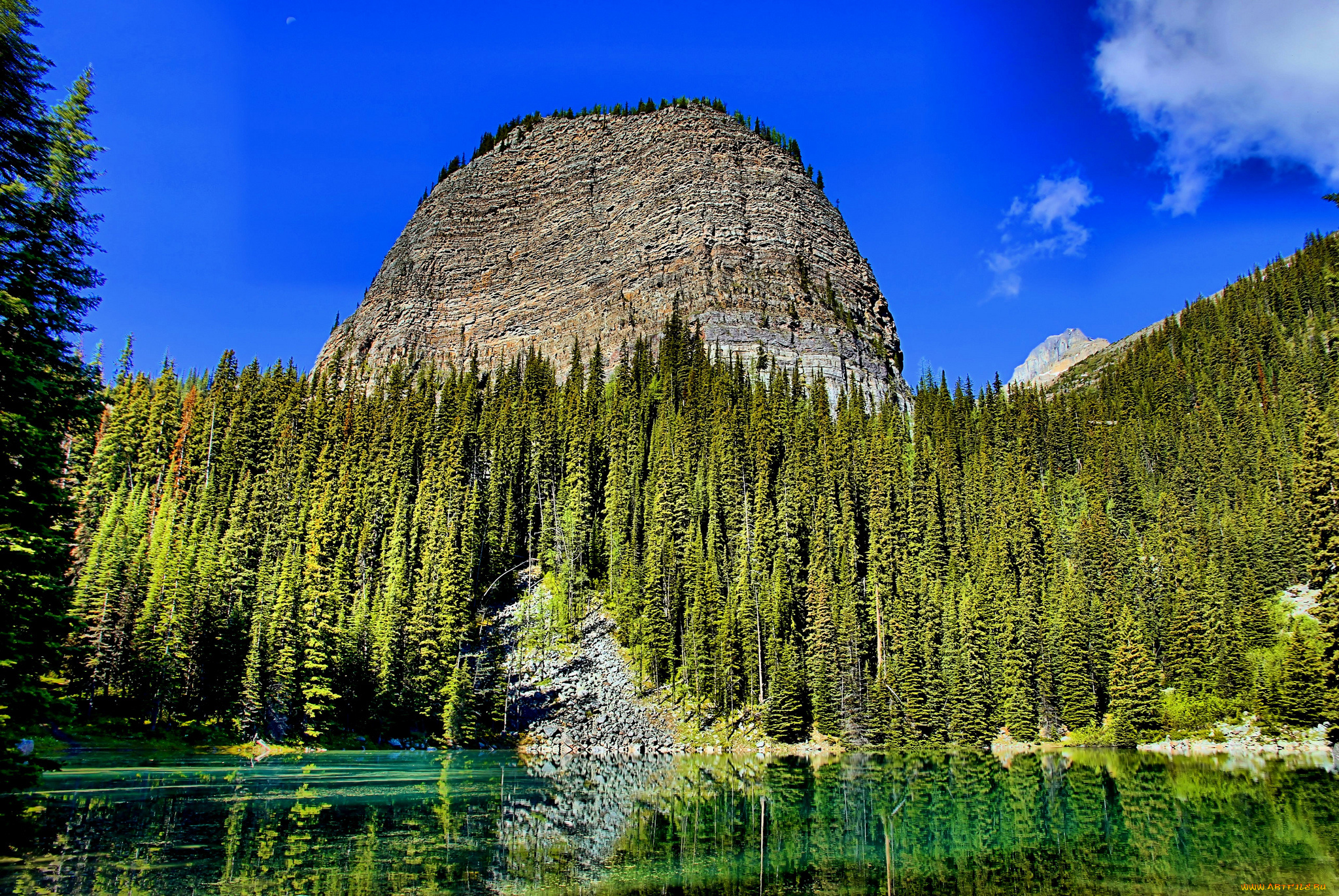 mirror, lake, and, the, beehive, природа, реки, озера, озеро, лес, горы