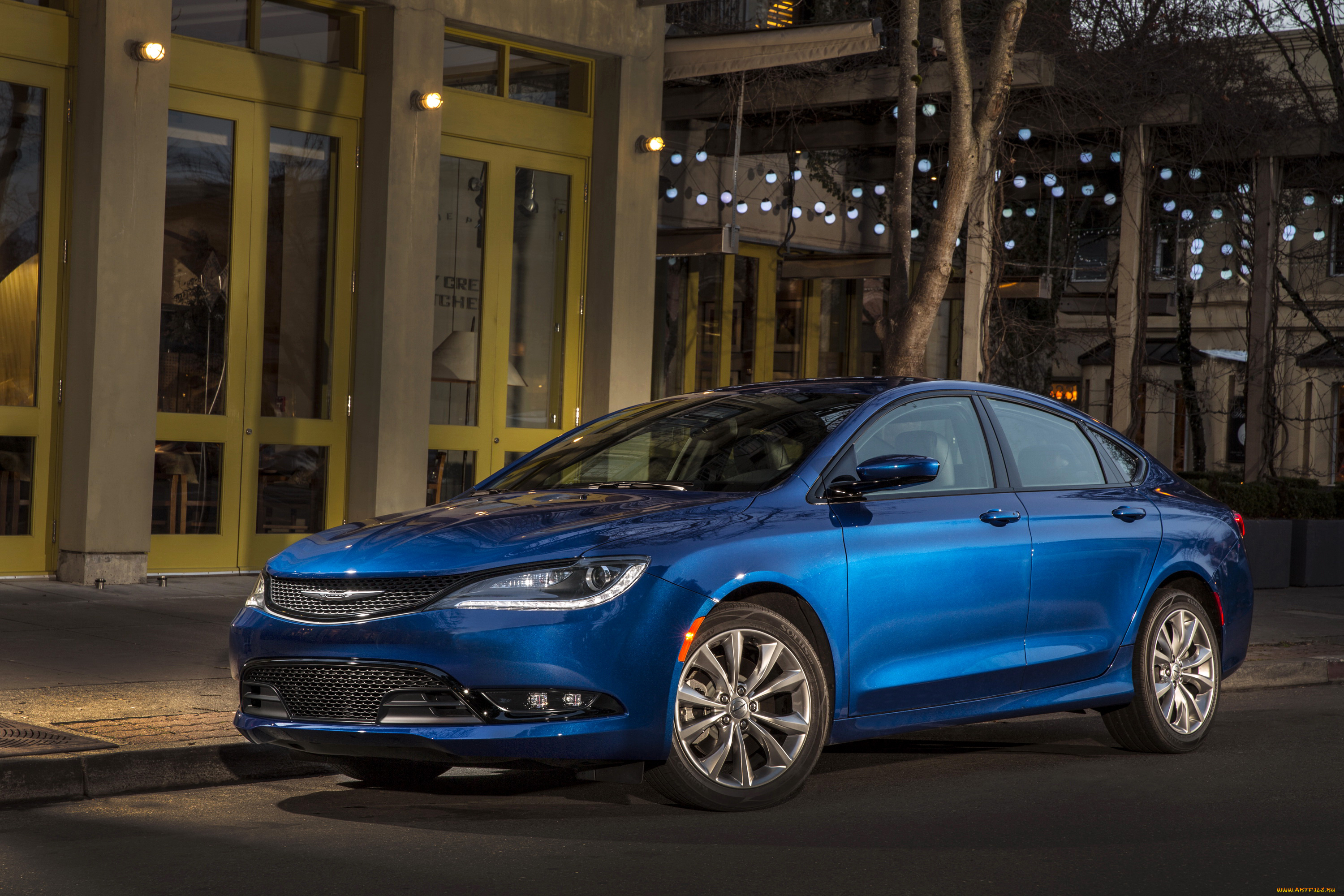 2015, chrysler, 200, s, автомобили, chrysler, ночь, голубой