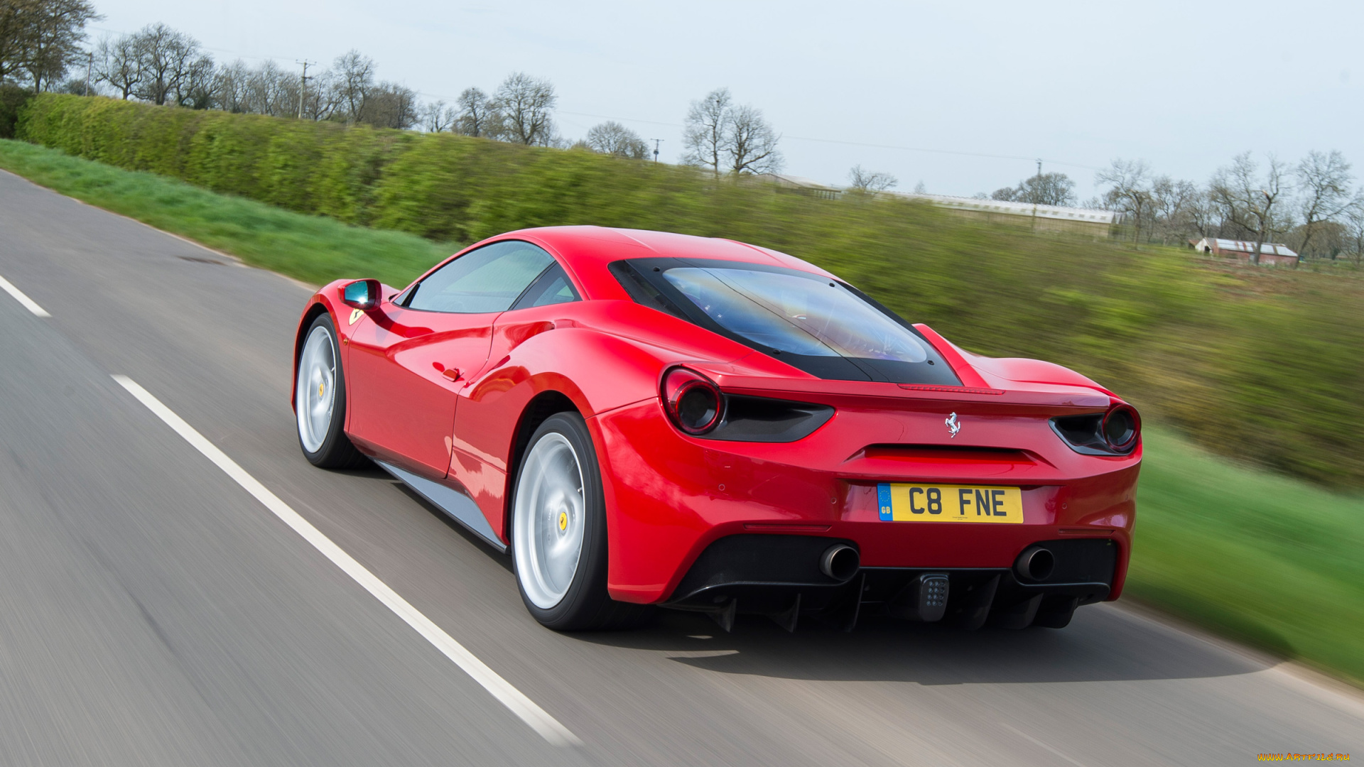 автомобили, ferrari, 2015г, uk-spec, 488, gtb