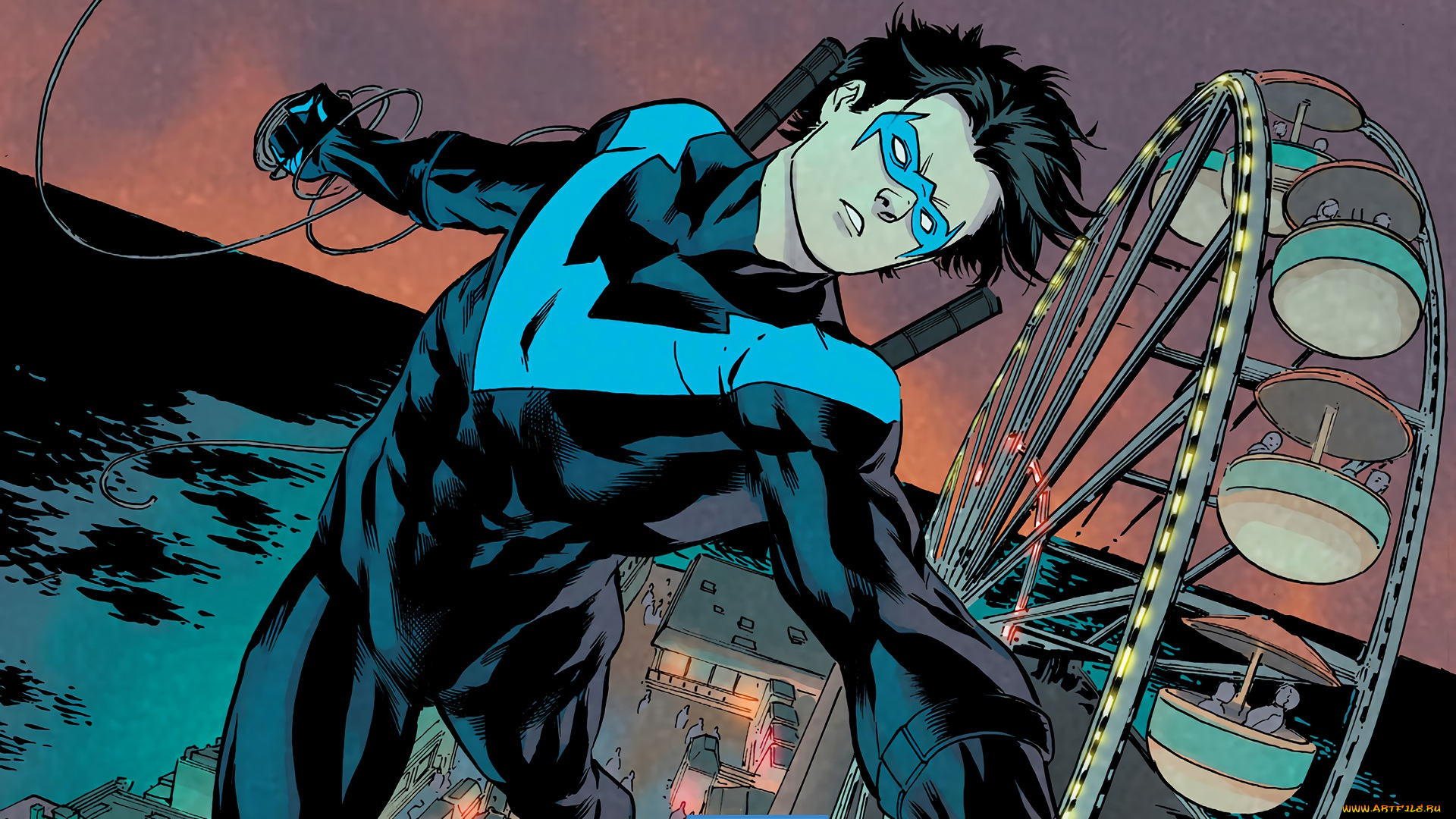 рисованное, комиксы, nightwing