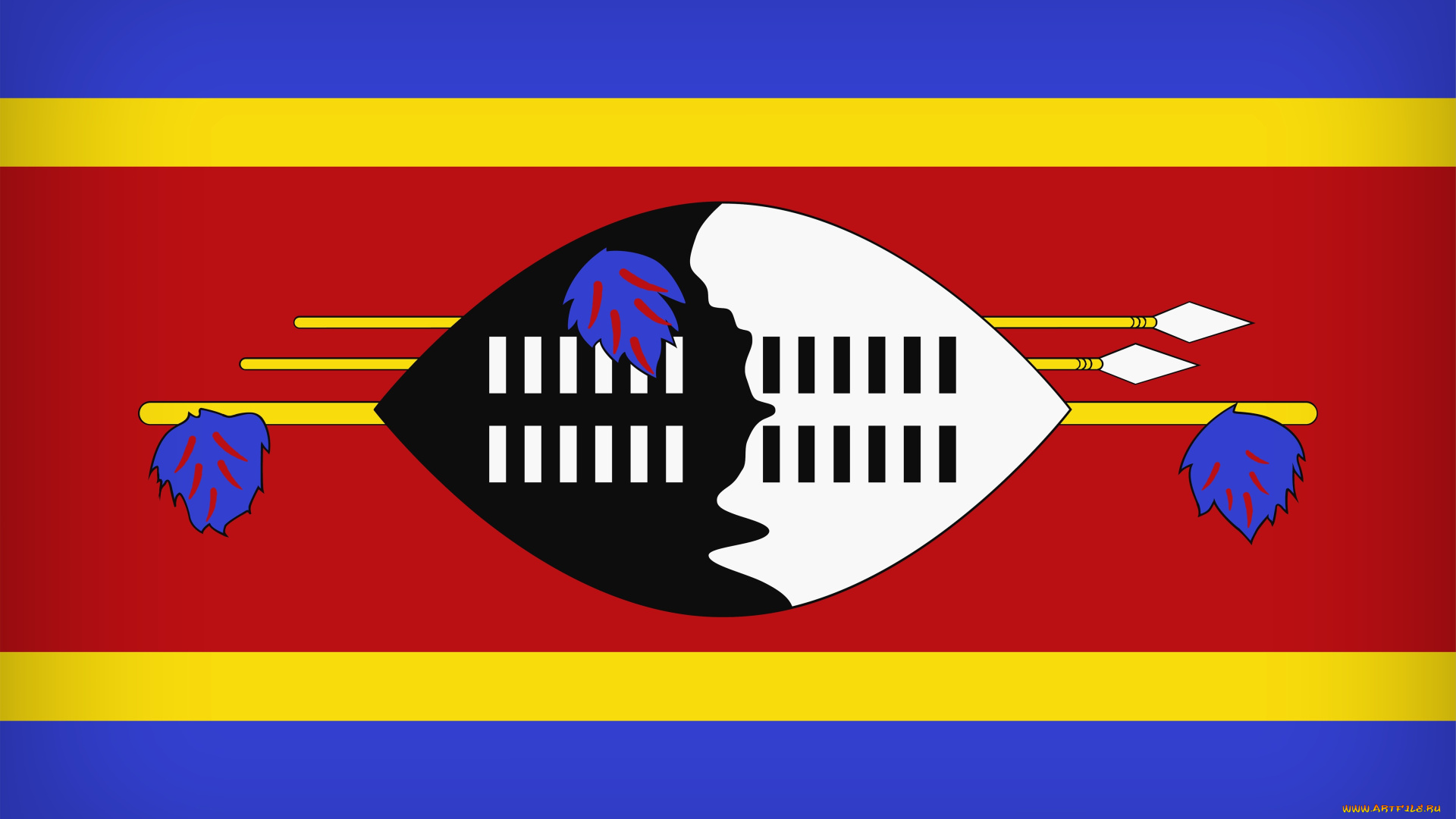 разное, флаги, , гербы, swaziland, flag, misc